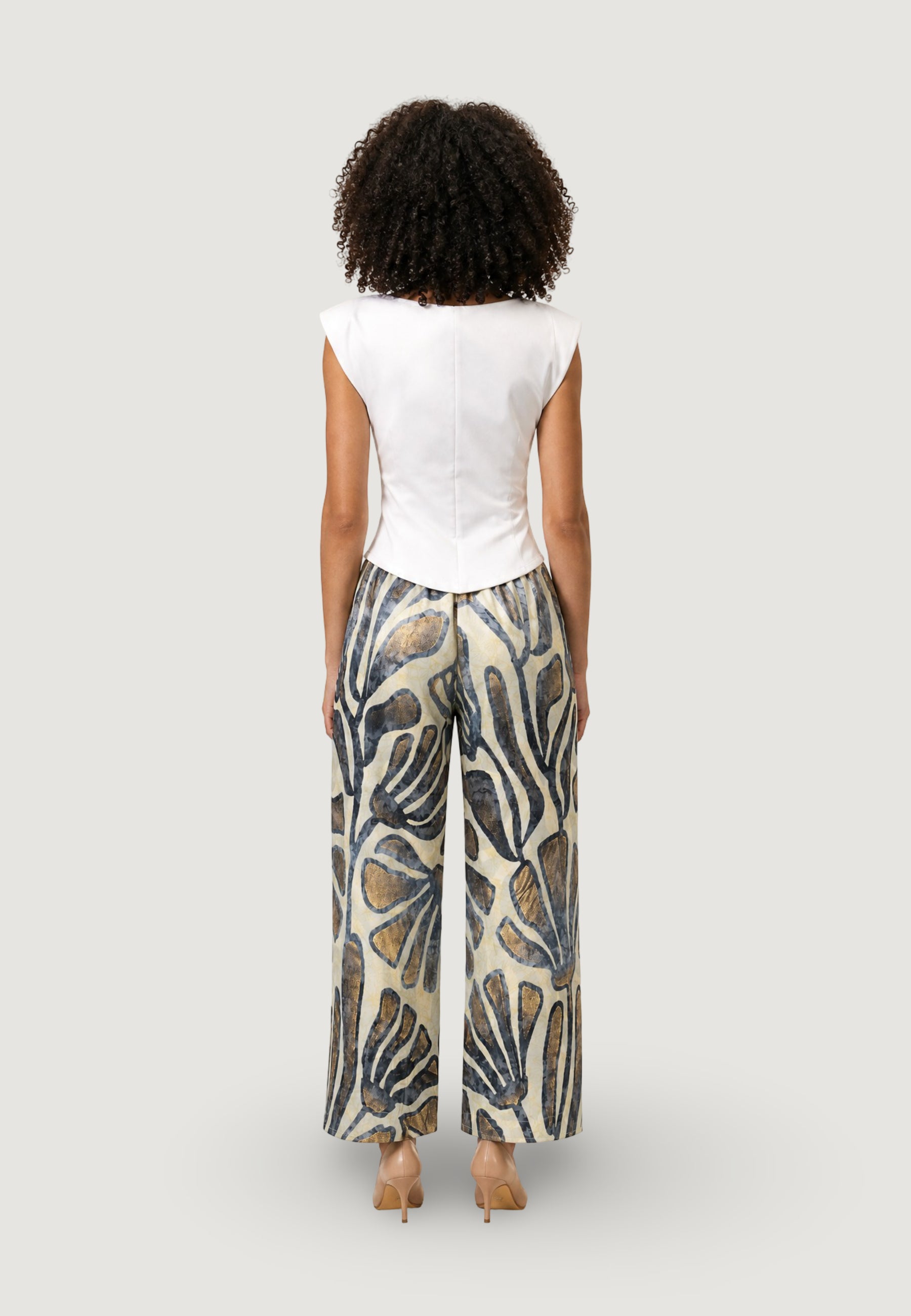 Pantaloni regular Ayfee PANTALONE AMPIO ELASTICO CON COULISSE