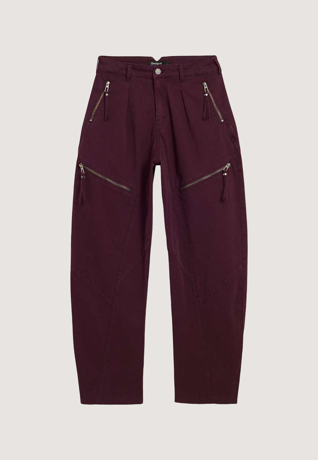 Pantaloni regular Desigual PANT_ZIPPERS