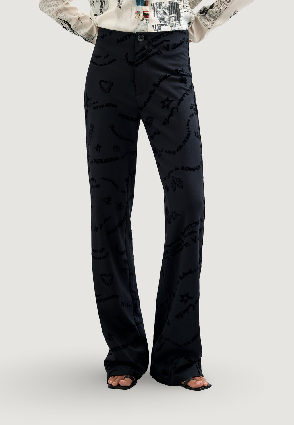 Pantaloni regular Desigual PANT_MICHELLE