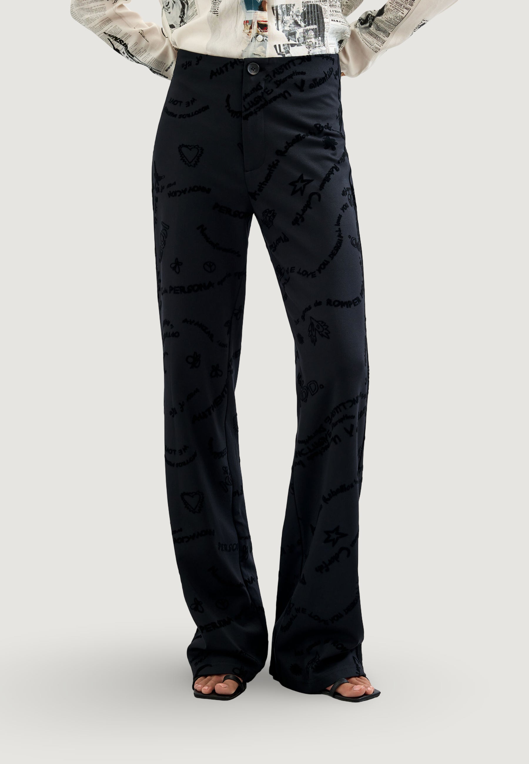 Pantaloni regular Desigual PANT_MICHELLE
