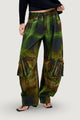 Pantaloni regular Desigual PANT_GREEN CHECKS_LAC