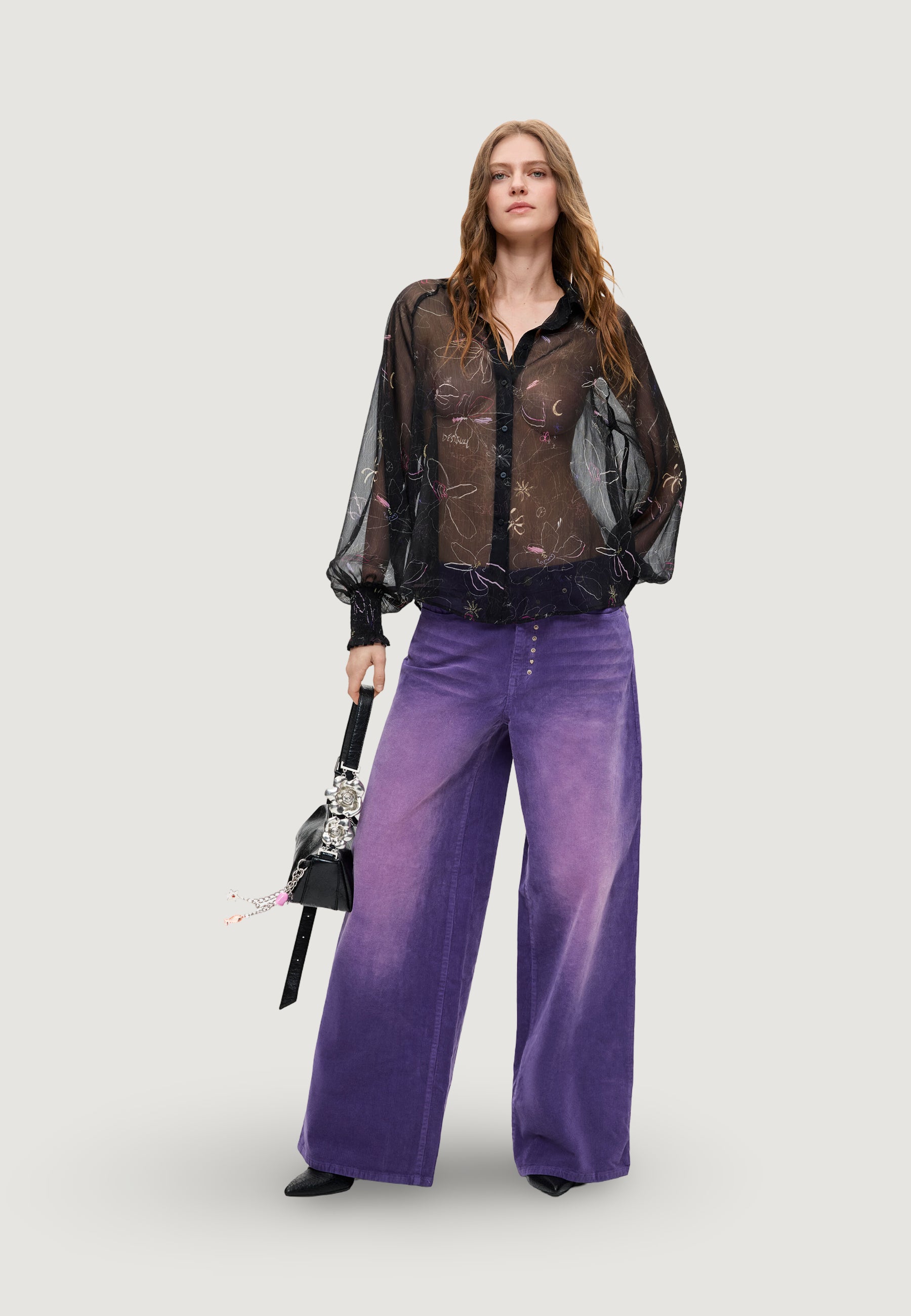 Pantaloni regular Desigual PANT_REF_PORLY