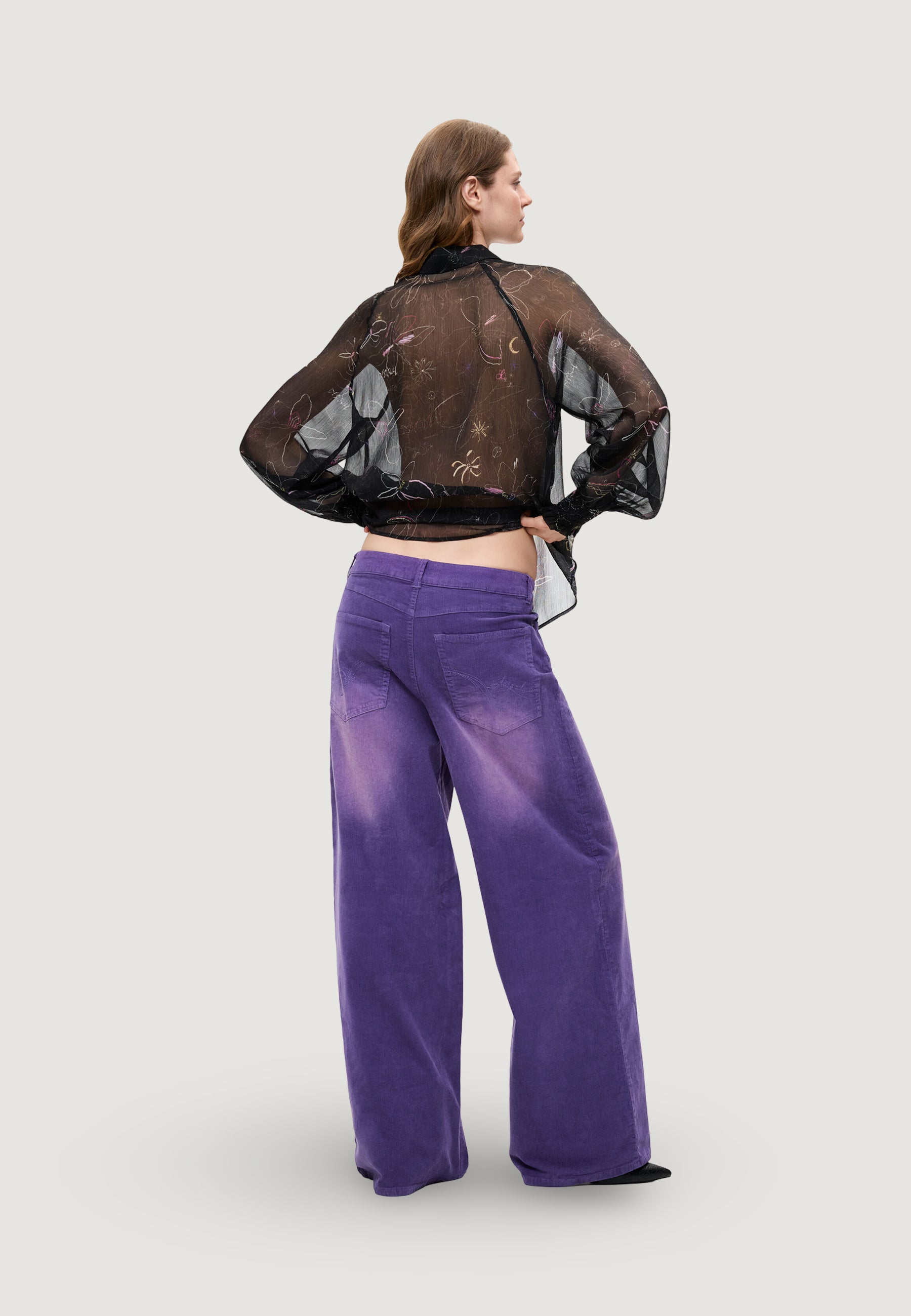 Pantaloni regular Desigual PANT_REF_PORLY