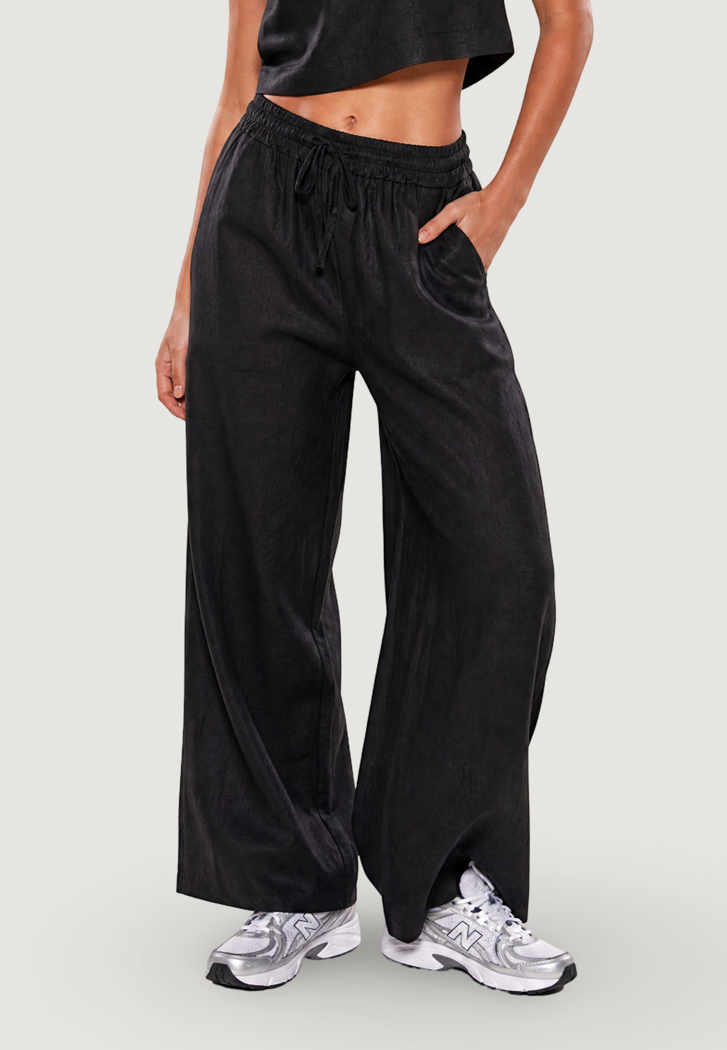 Pantaloni regular I am Pantaloni Lino Ampi