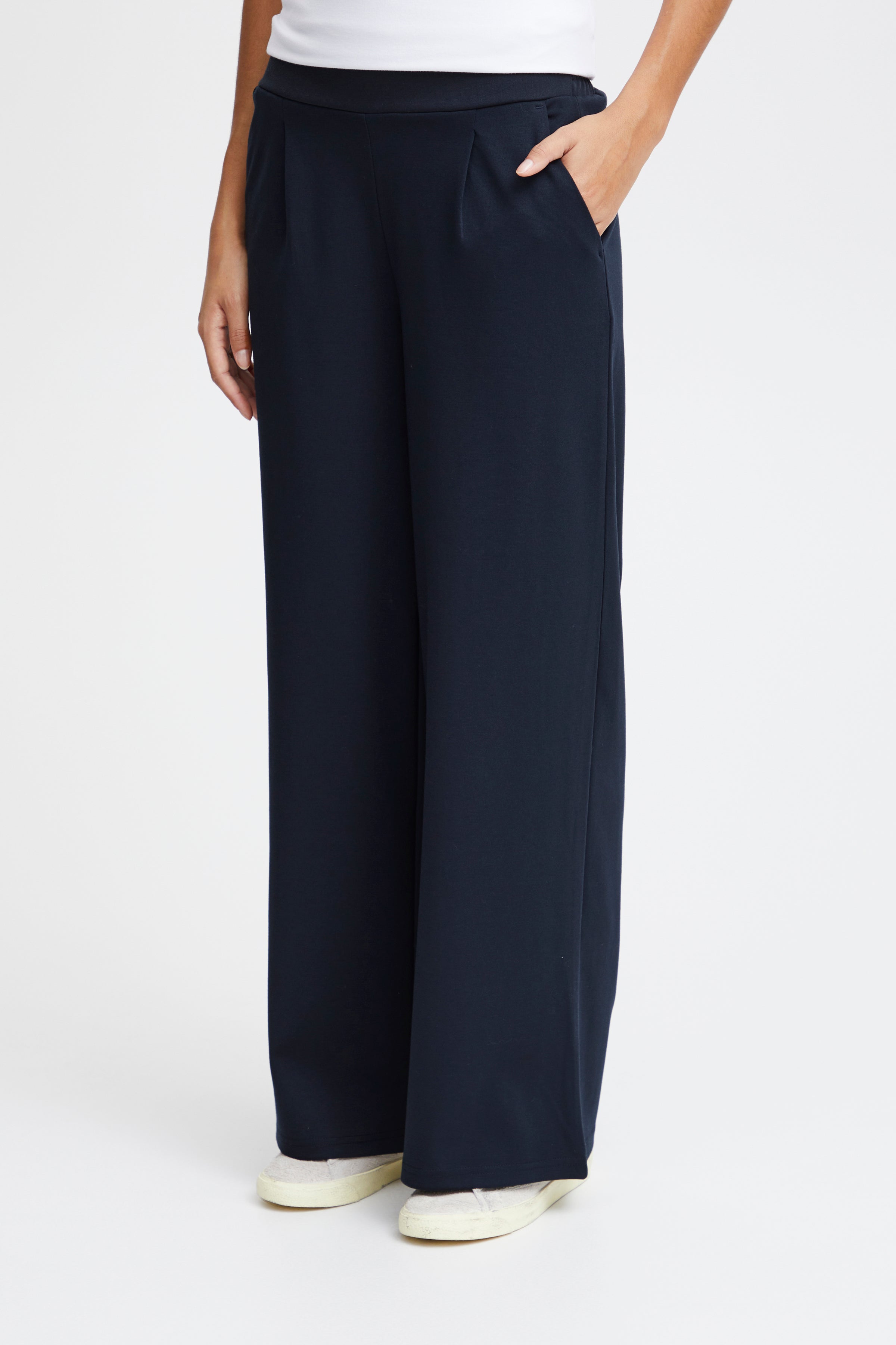 Pantaloni regular ICHI IHKATE SUS LONG WIDE PA2