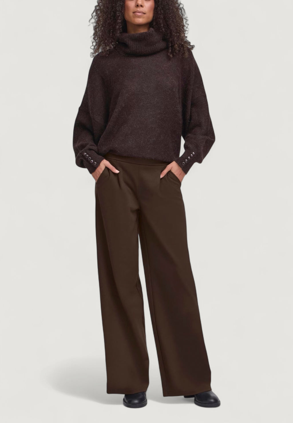 Regular trousers ICHI IHKATE SUS LONG WIDE PA2