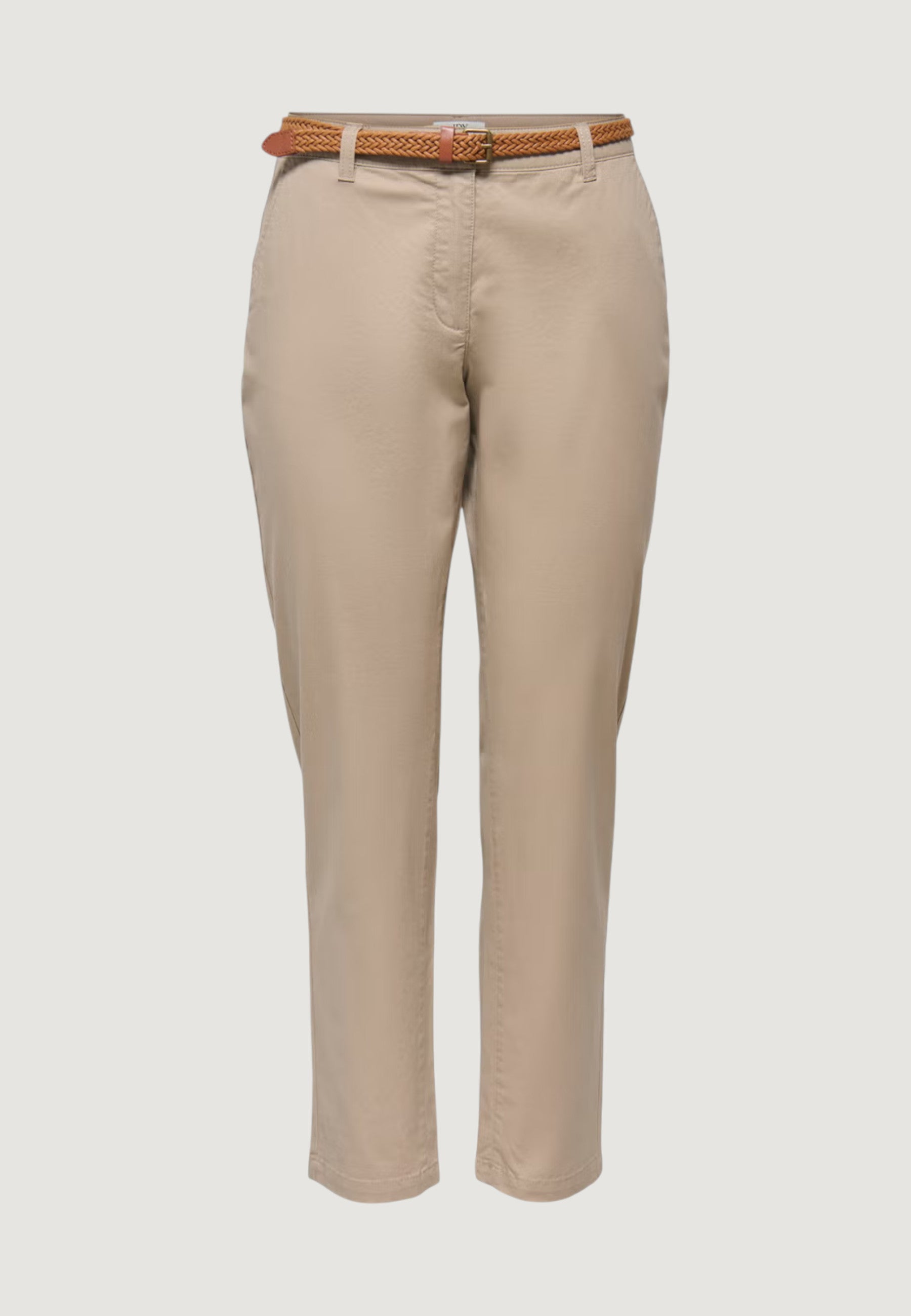 Pantaloni regular Jacqueline de Yong JDYCHICAGO MW BELT CHINO PANTS WVN NOOS
