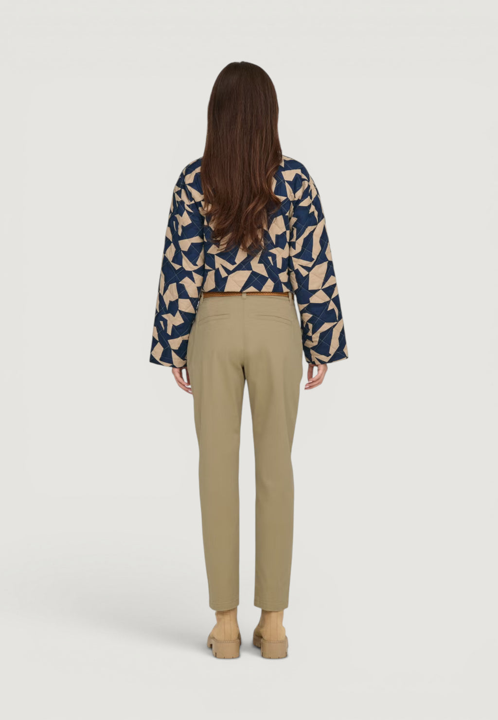 Pantaloni regular Jacqueline de Yong JDYCHICAGO MW BELT CHINO PANTS WVN NOOS