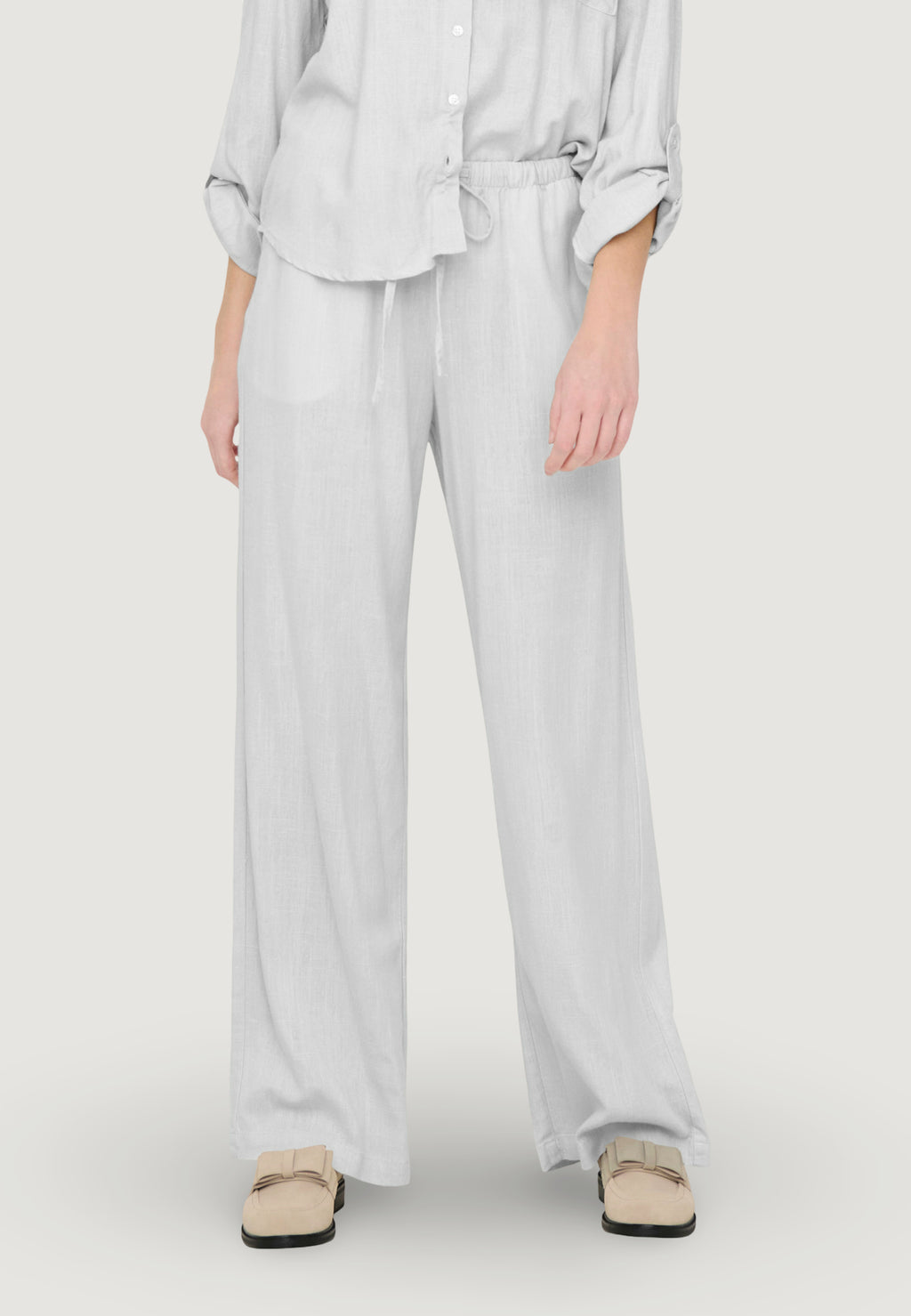 Pantaloni regular Jacqueline de Yong Jdycaya Linen Mw Pant Wvn Dia