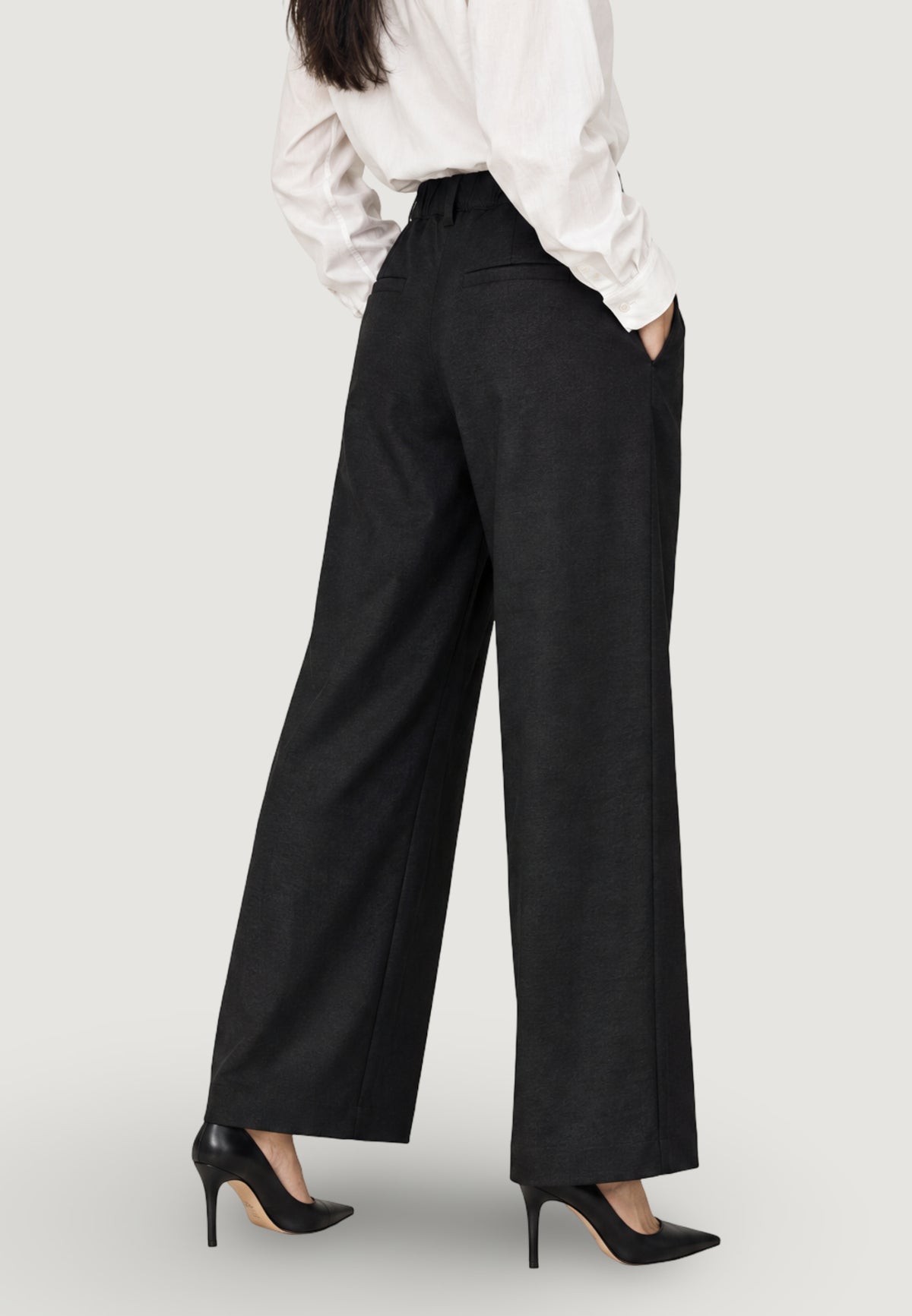 Pantaloni regular Jacqueline de Yong Jdytina Hw Wide Pants Tlr