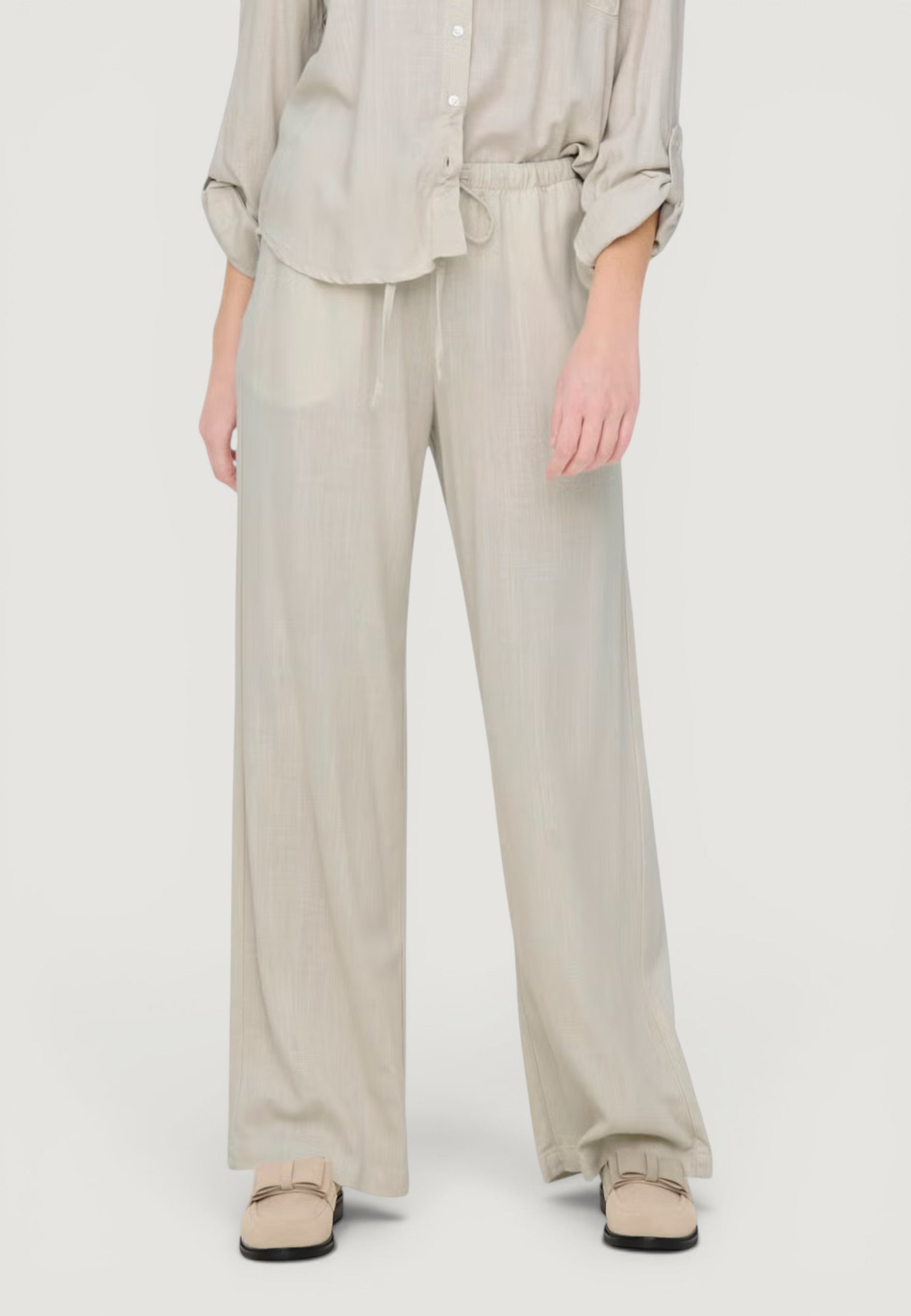 Pantaloni regular Jacqueline de Yong Jdycaya Linen Mw Pant Wvn Dia