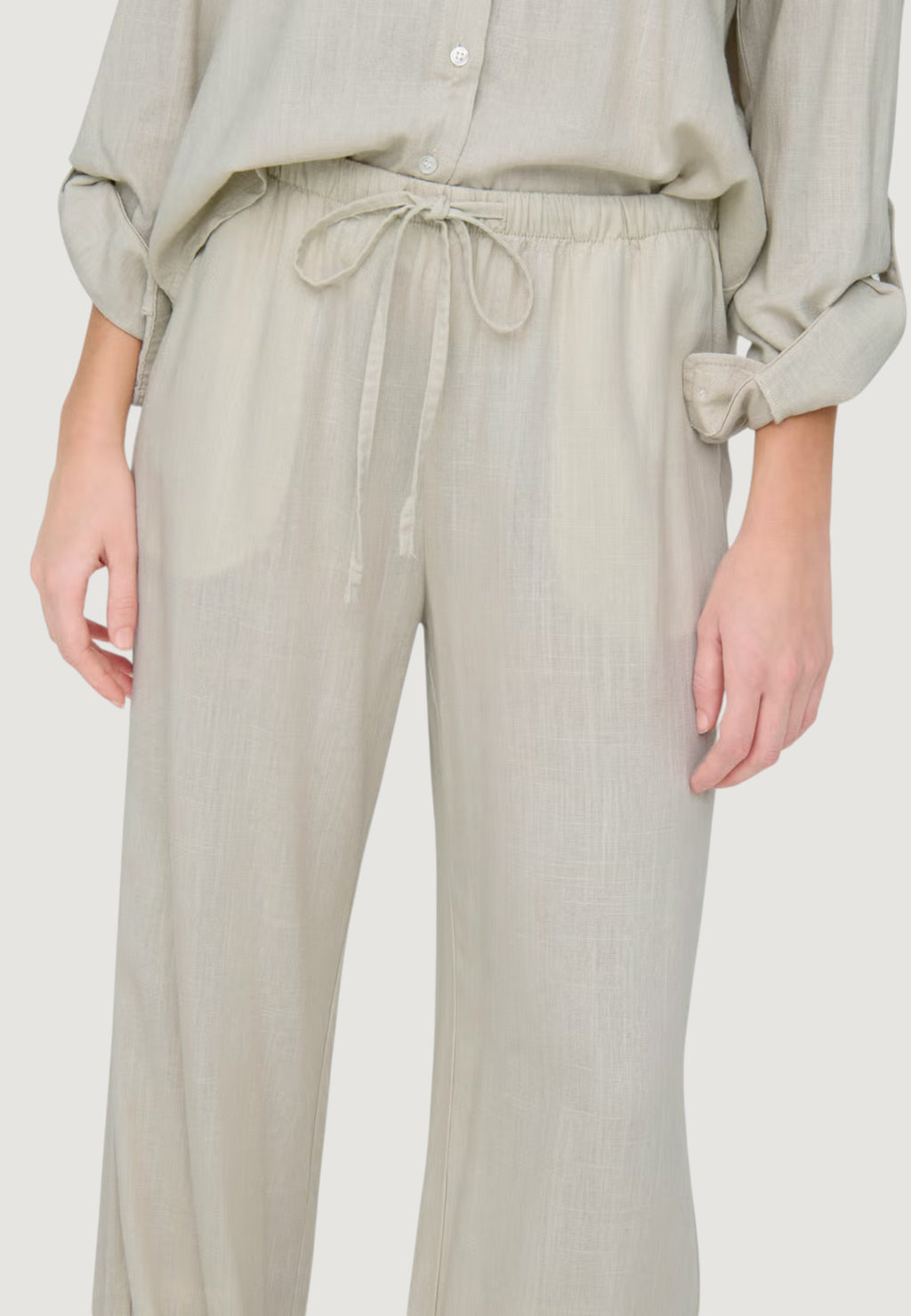 Pantaloni regular Jacqueline de Yong Jdycaya Linen Mw Pant Wvn Dia