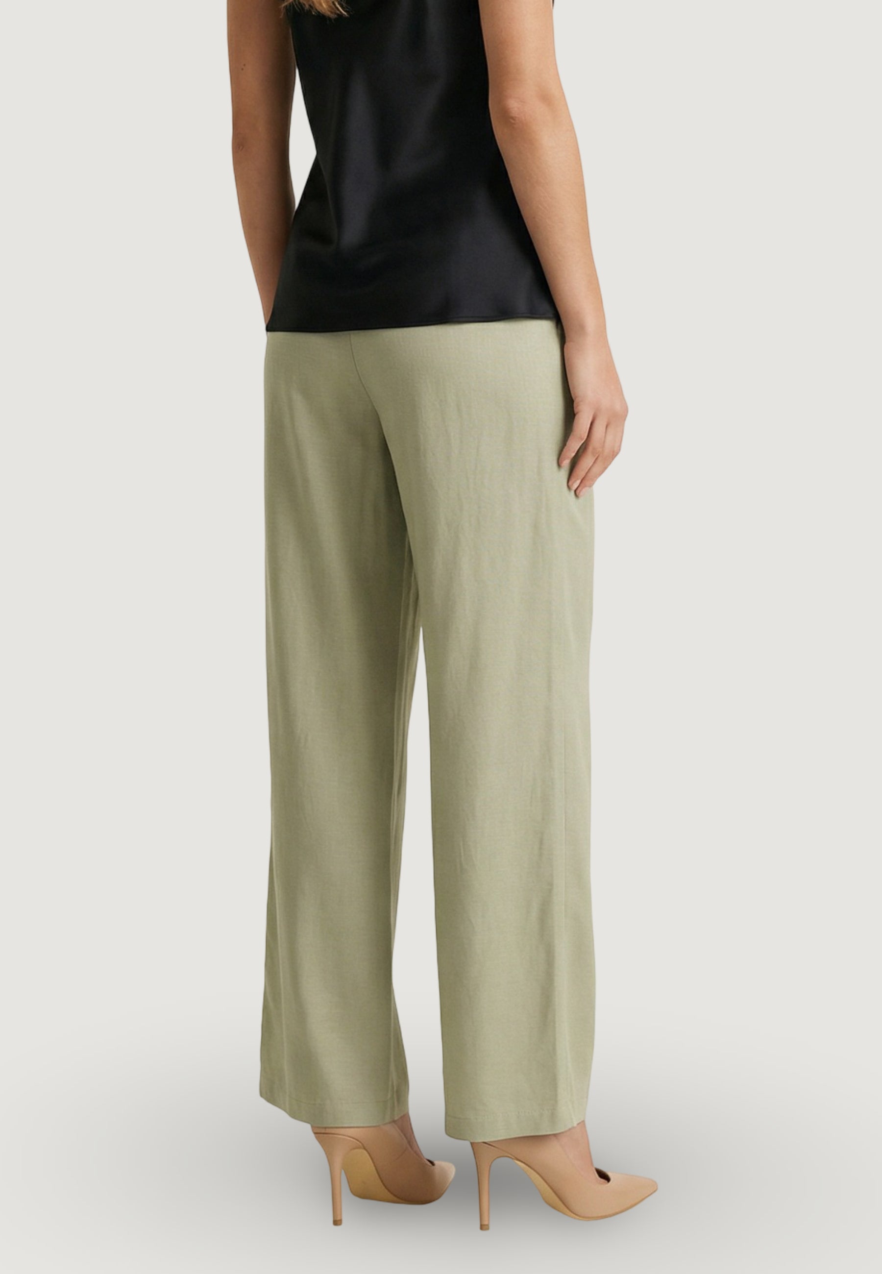 Pantaloni regular Jacqueline de Yong Jdycaya Linen Mw Pant Wvn Dia