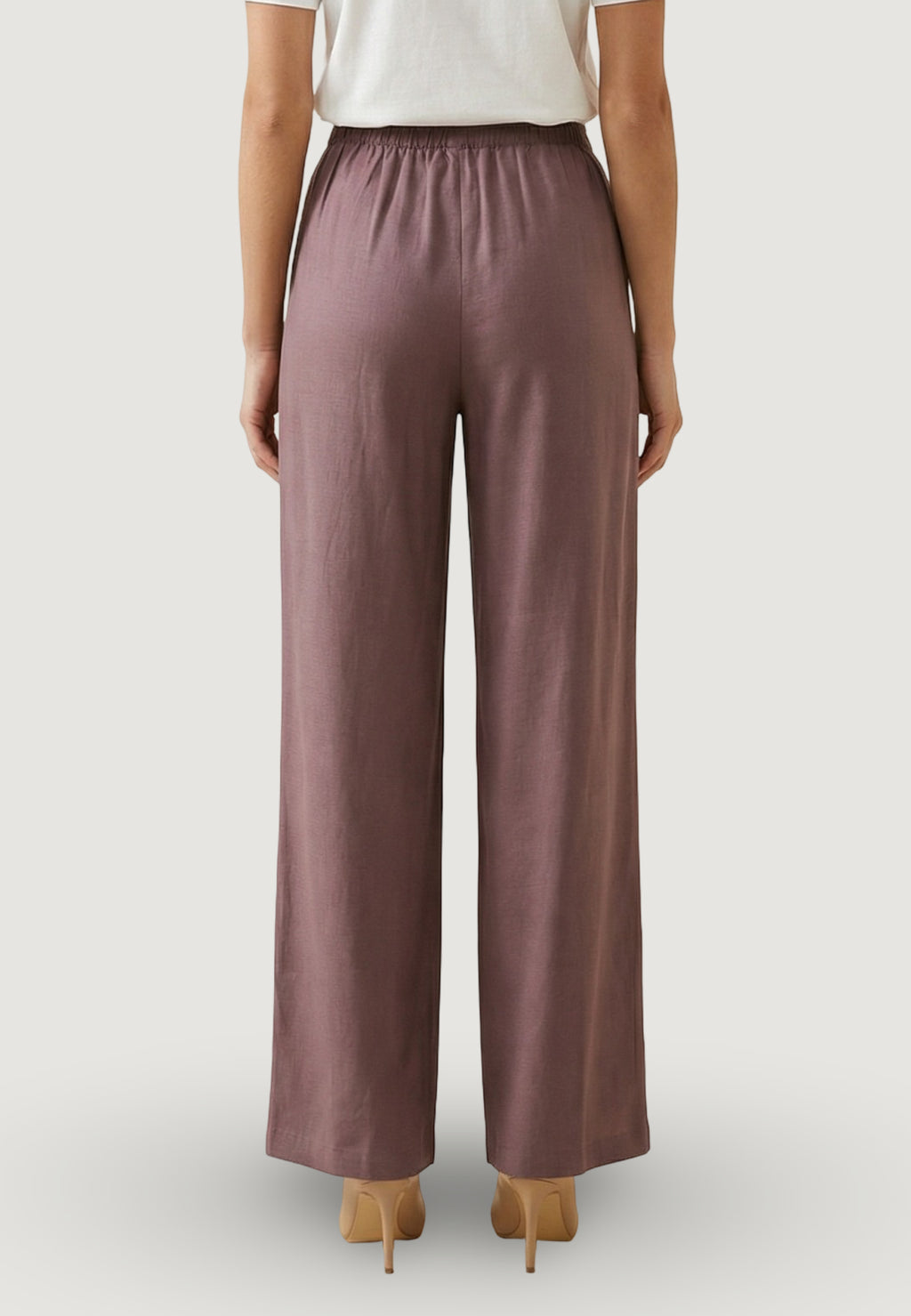 Pantaloni regular Jacqueline de Yong Jdycaya Linen Mw Pant Wvn Dia
