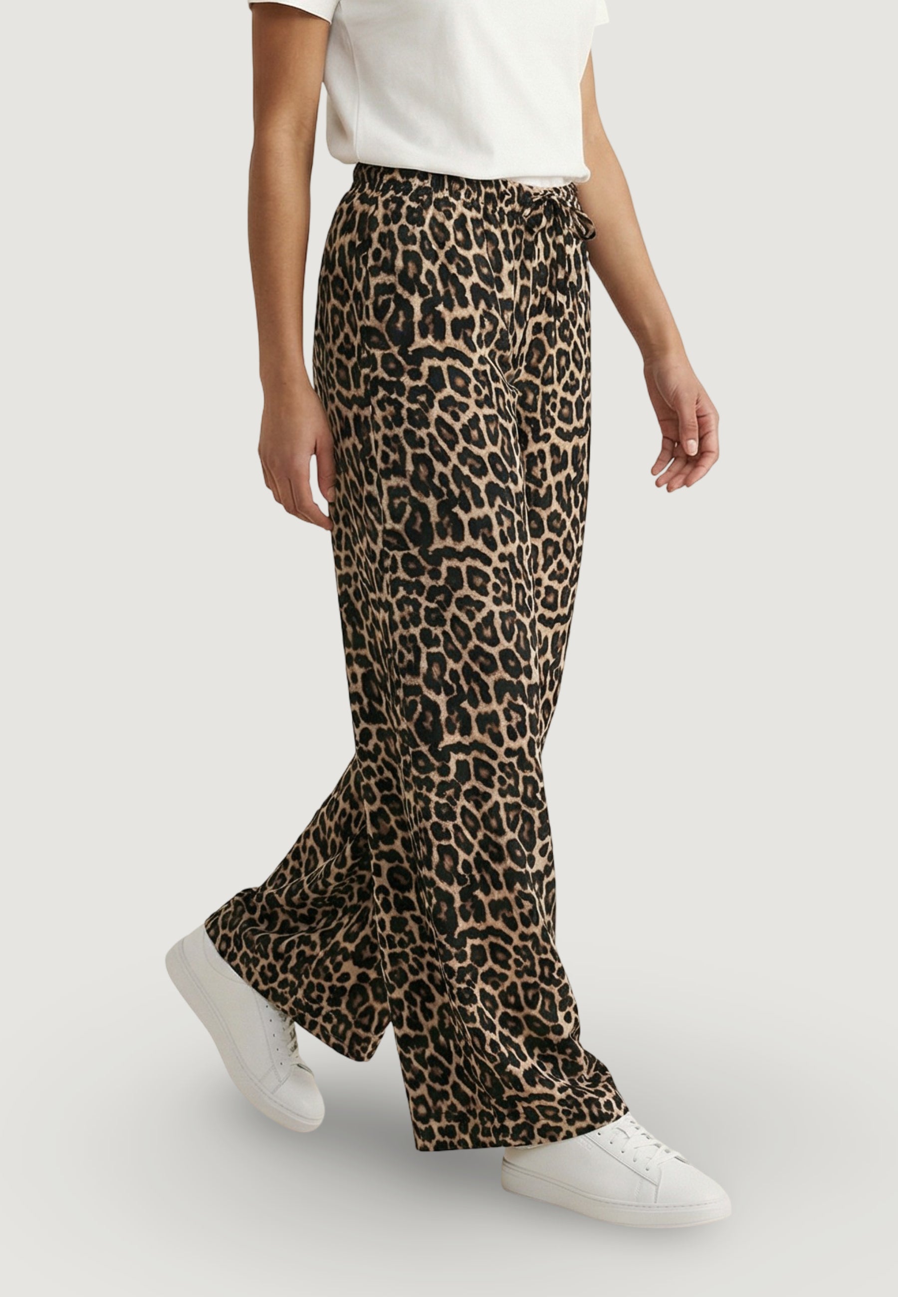 Pantaloni regular Only Onlaris Life Pullup Tie Pants Wvn Cc