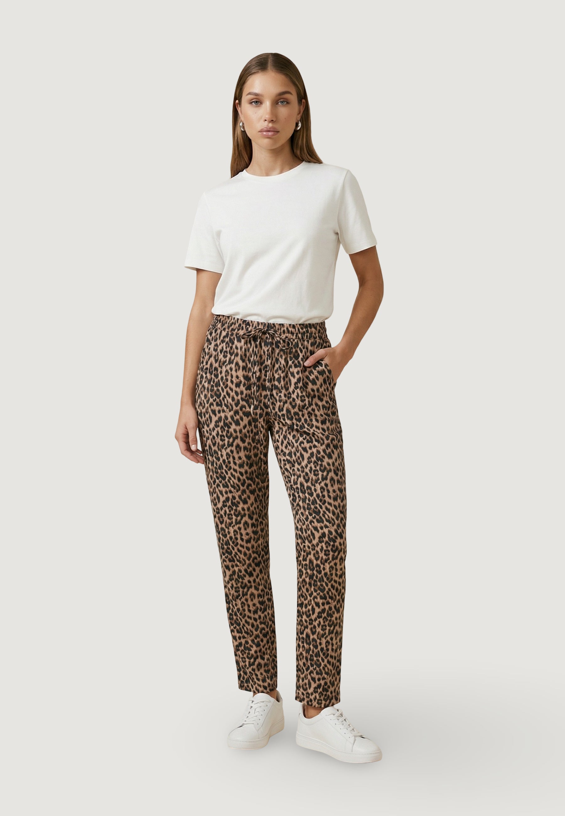 Pantaloni regular Only ONLNOVA LIFE VIS PANT AOP