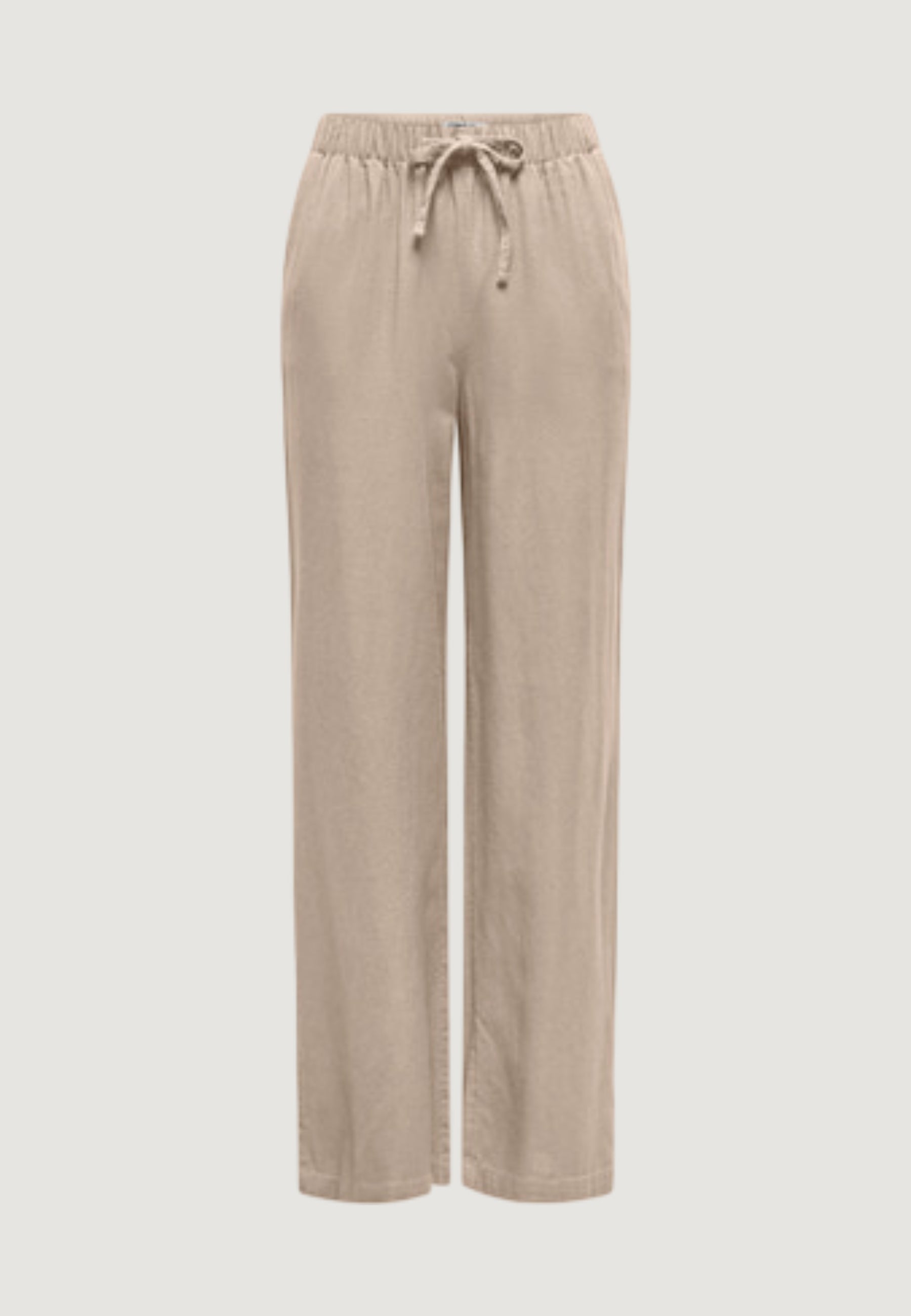 Pantaloni regular Only Onlgoa Mw Linen Bl Pull-Up Pant Cc Pnt