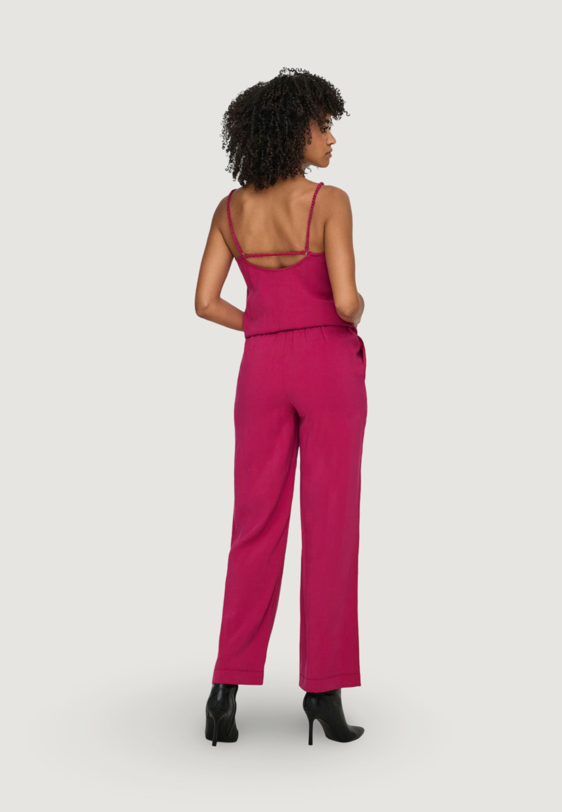 Pantaloni regular Only Onlmadeli Oaklyn Long Pull Up Wvn