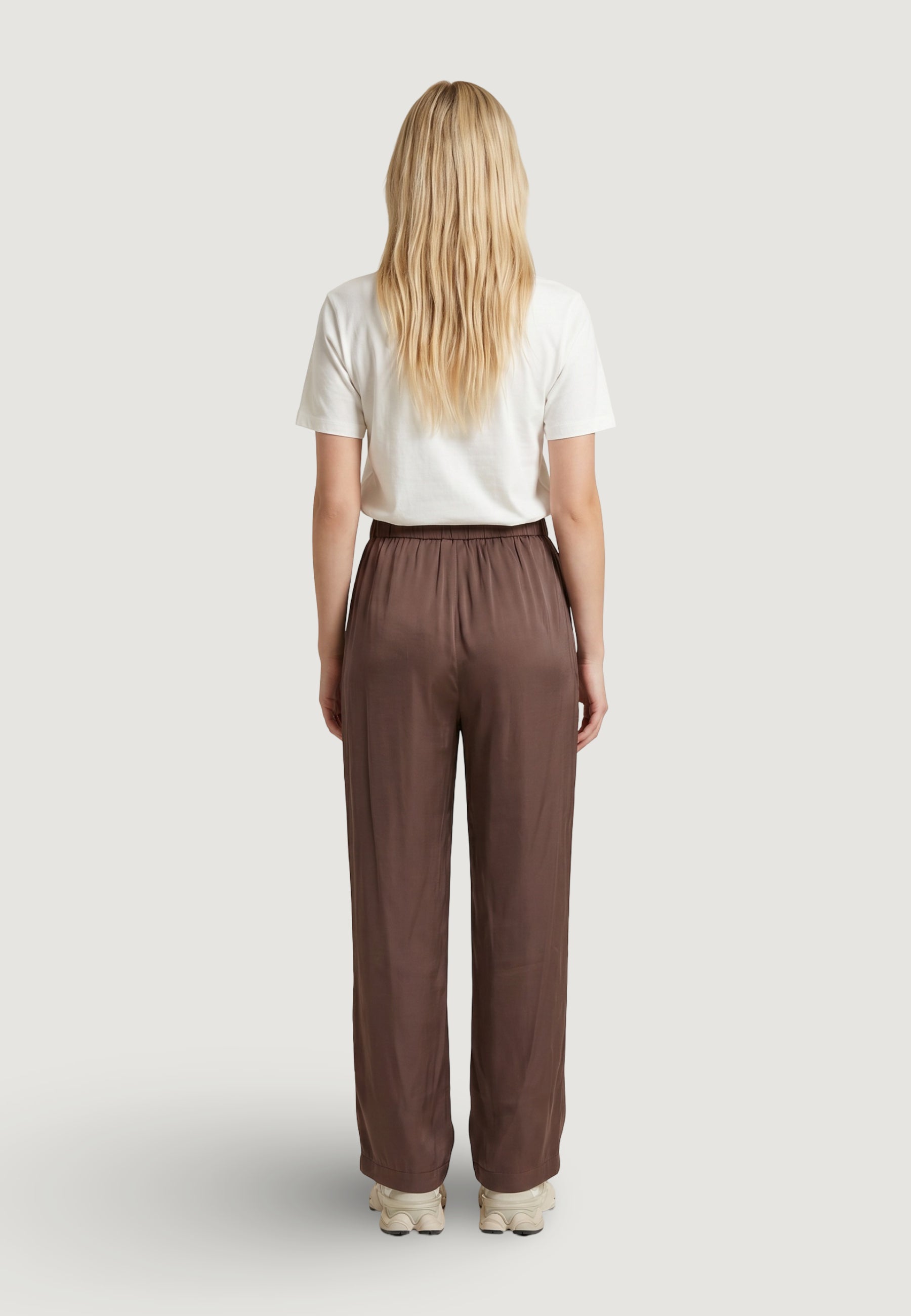 Regular trousers Only Onlmadeli Oaklyn Long Pull Up Wvn