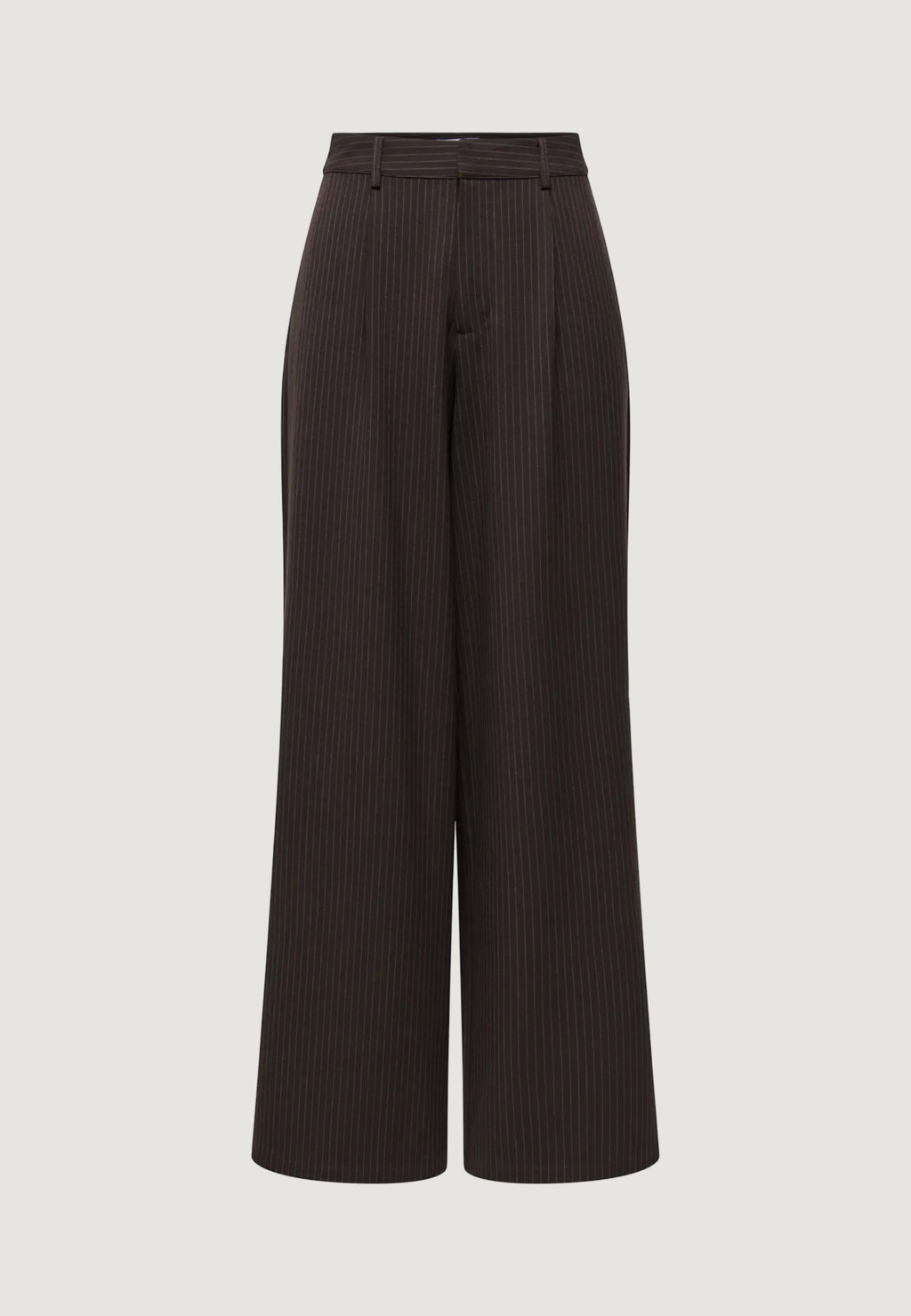 Pantaloni regular Only Onlzina Mw Wide Pinstripe Pant Tlr