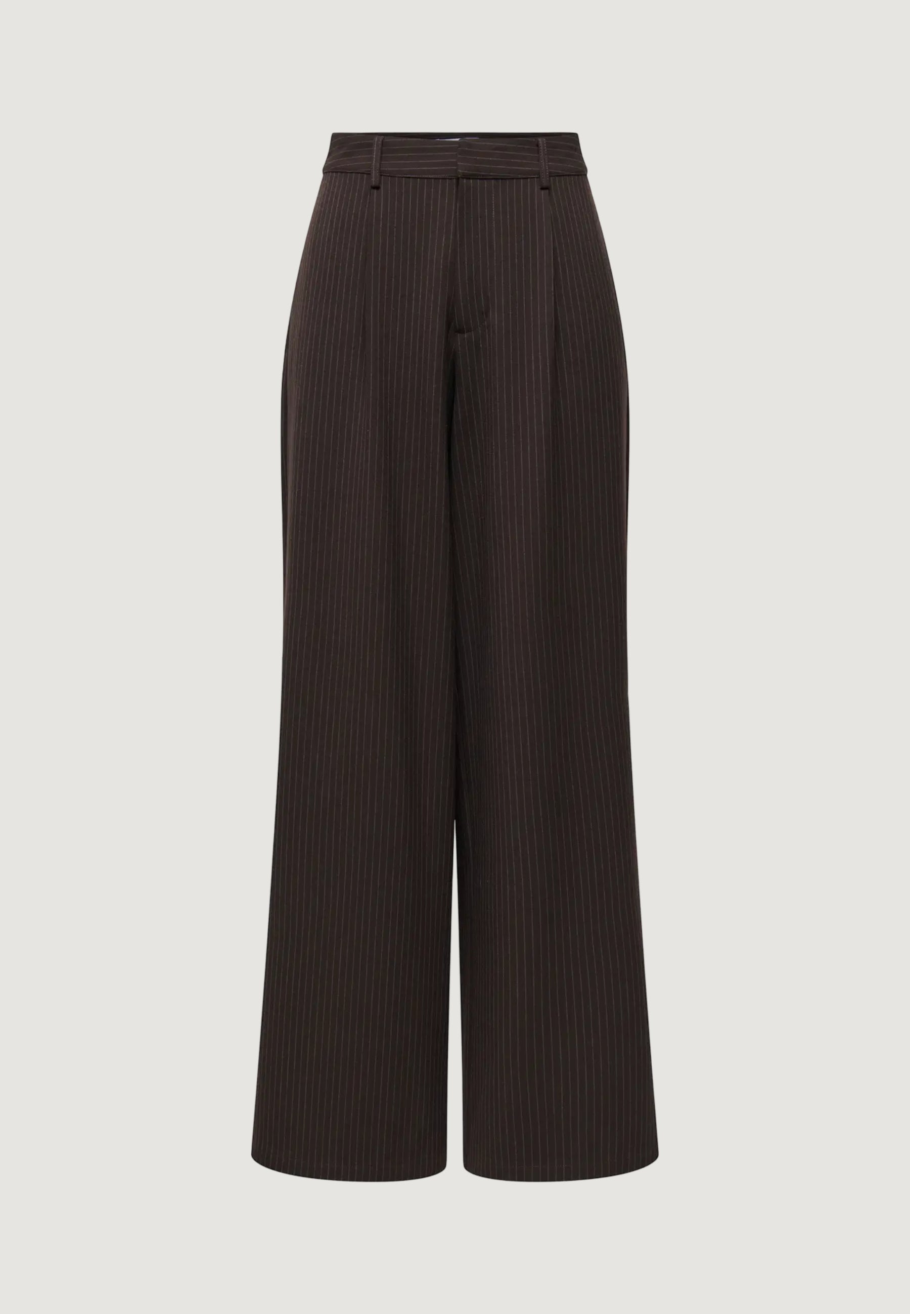 Pantaloni regular Only Onlzina Mw Wide Pinstripe Pant Tlr