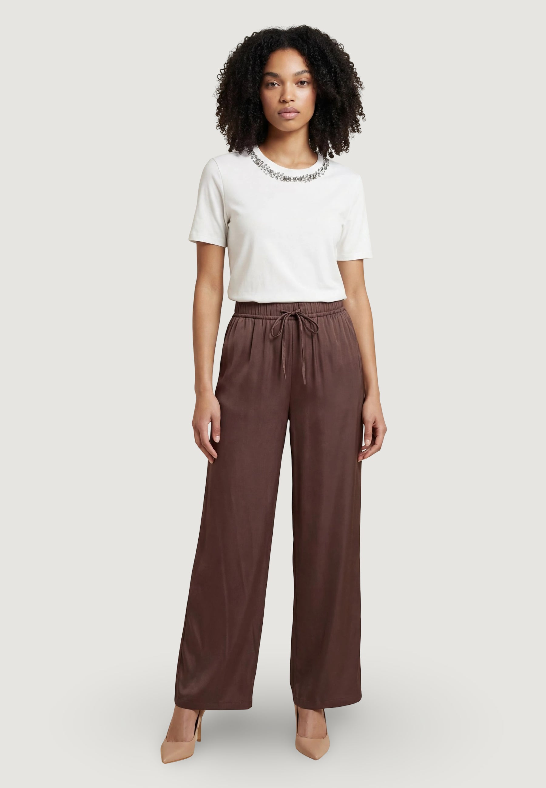 Regular trousers Only Onlzora Mika Loose Pull Up Wvn