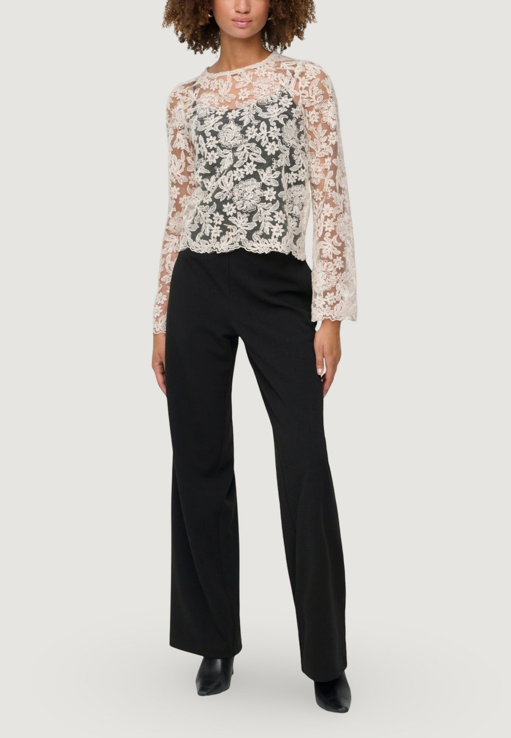 Regular trousers Only Onlgala Life Hw Belt Wide Pant Pnt