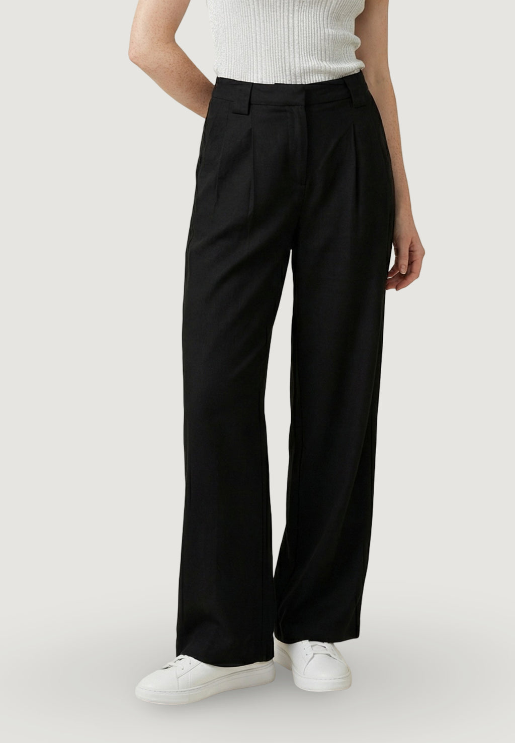 Regular trousers Only Onlsvea-Goa Mw Linen Bl Wide Cc Pnt