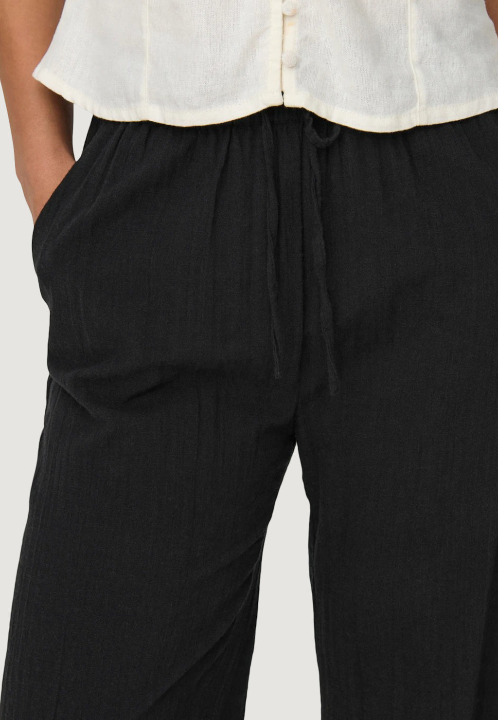 Regular trousers Only Onltizana Cotton Loose Wvn Noos