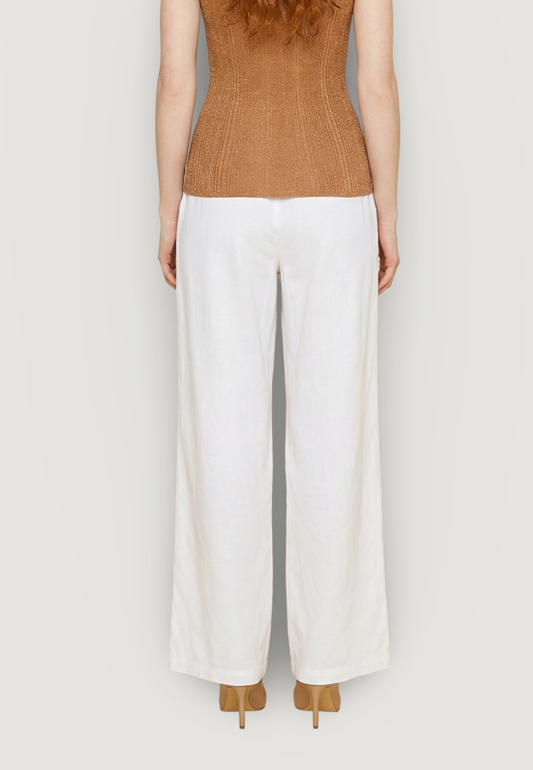 Pantaloni regular Only Onlsvea-Goa Mw Linen Bl Wide Cc Pnt