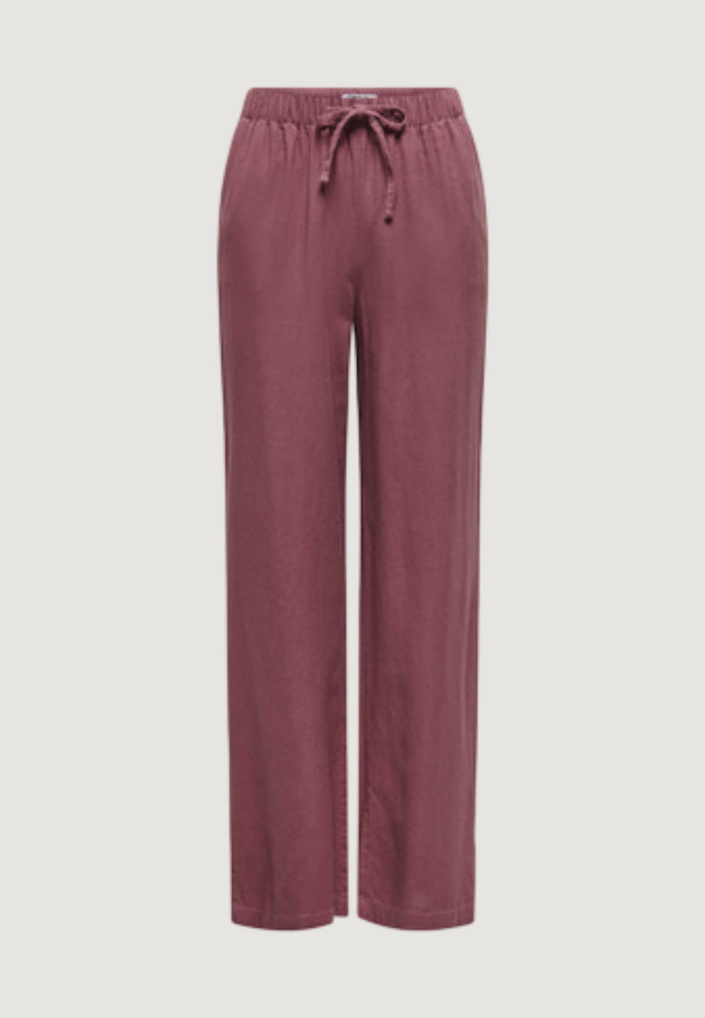 Pantaloni regular Only Onlgoa Mw Linen Bl Pull-Up Pant Cc Pnt