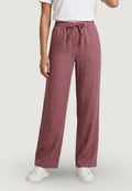 Pantaloni regular Only Onlgoa Mw Linen Bl Pull-Up Pant Cc Pnt