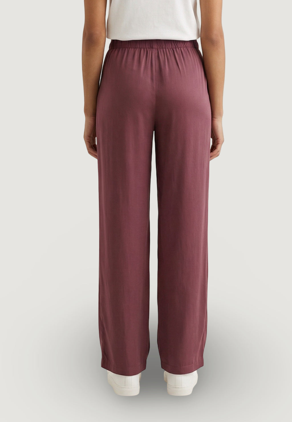 Pantaloni regular Only Onlgoa Mw Linen Bl Pull-Up Pant Cc Pnt