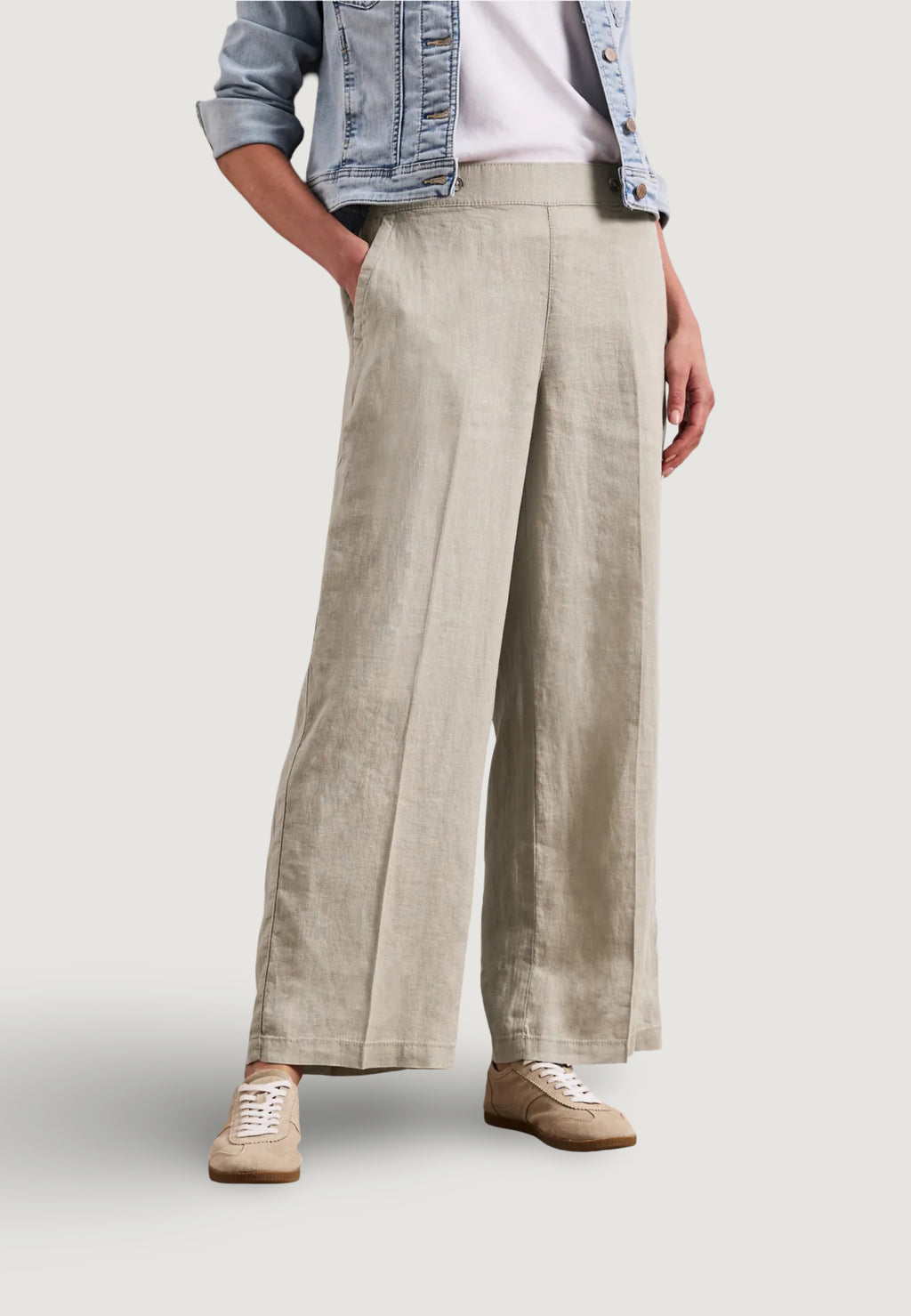 Pantaloni regular Street One SOL_Wide Leg Buttons HW