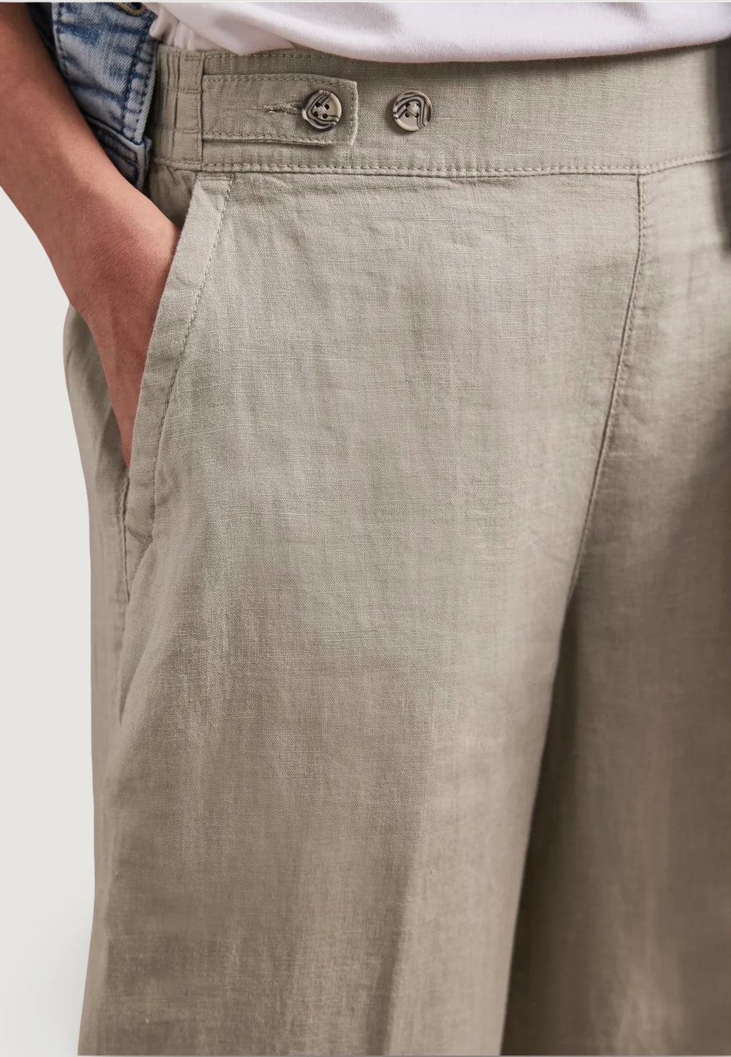 Pantaloni regular Street One SOL_Wide Leg Buttons HW
