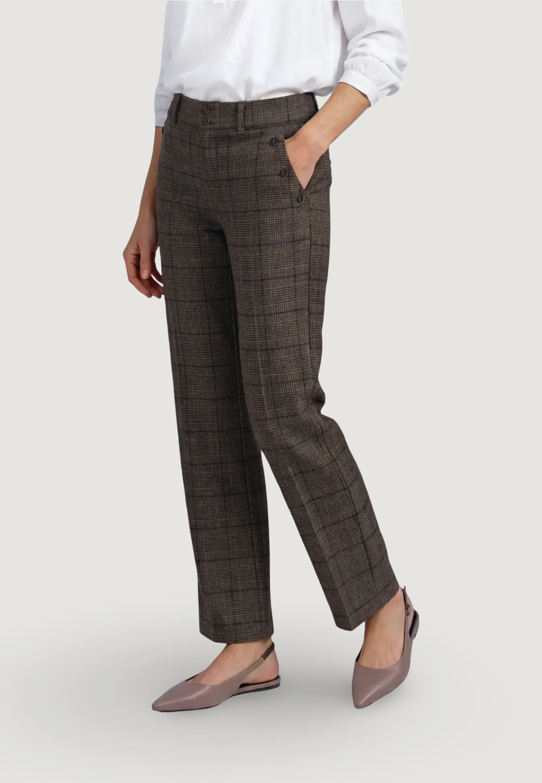 Regular trousers Street One Amalia StraightLeg Check HW