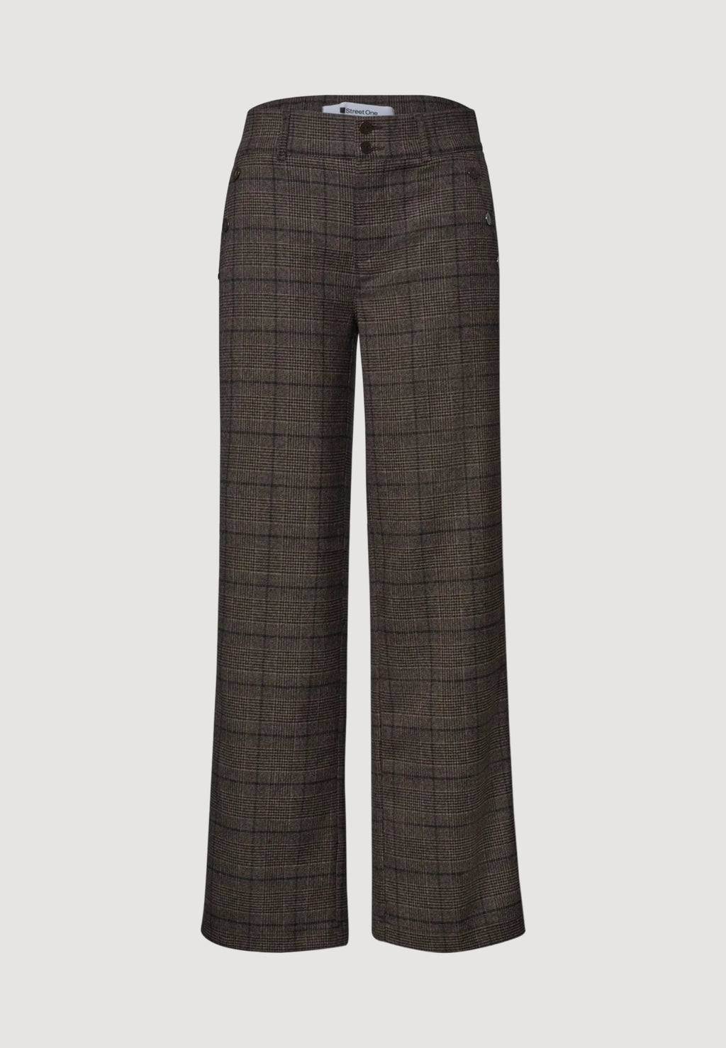 Regular trousers Street One Amalia StraightLeg Check HW