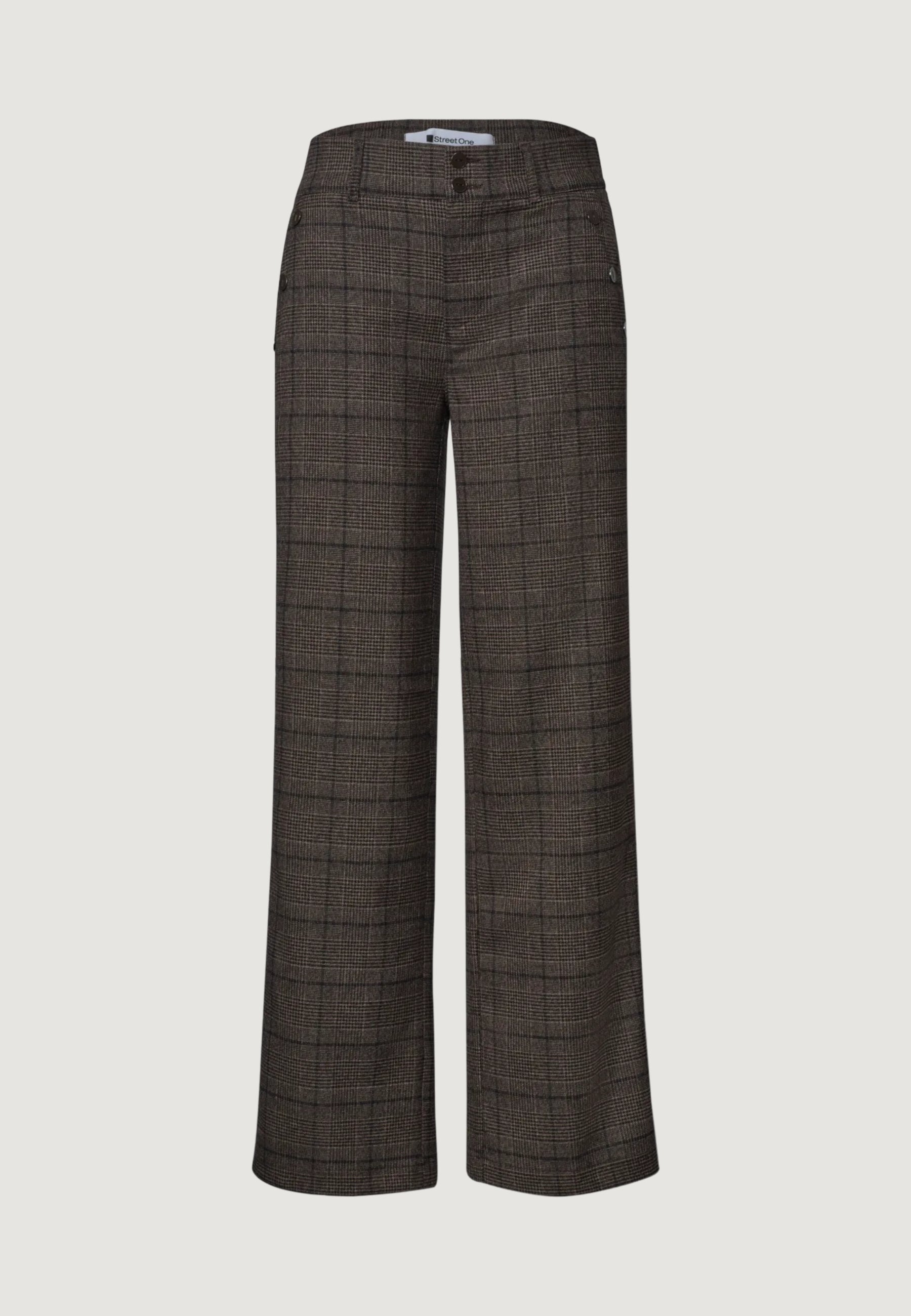 Regular trousers Street One Amalia StraightLeg Check HW