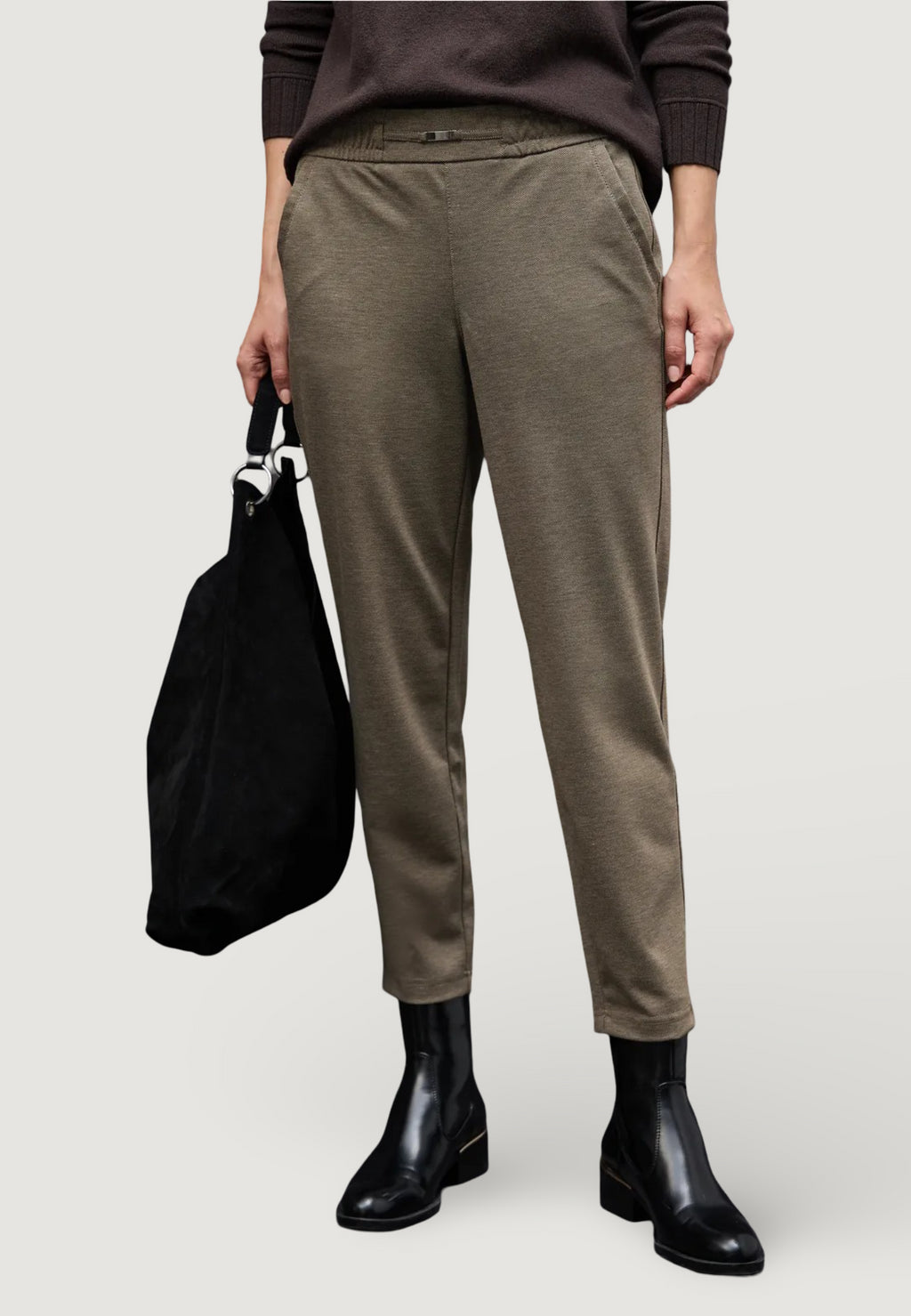 Regular trousers Street One LTD_QR_Bonny Buckle Piquee