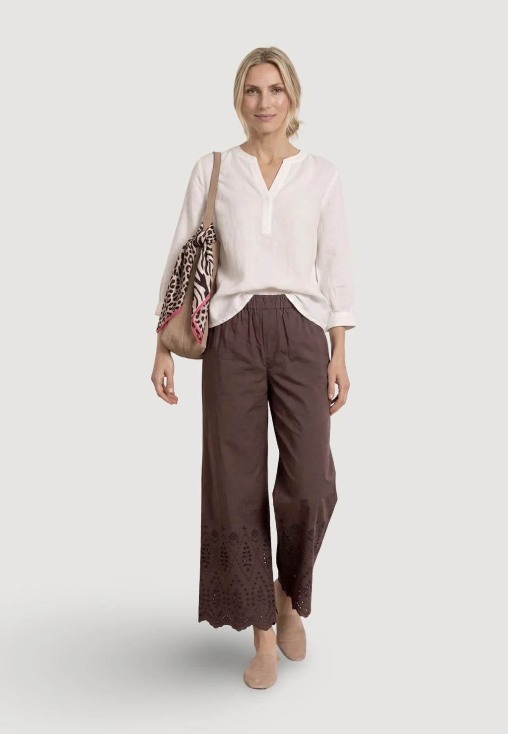 Pantaloni regular Street One SOL_Shiffley Paperbag Wide Leg