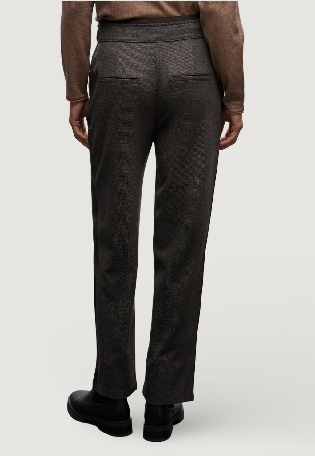 Regular trousers Street One Straight Leg w. tape at sides