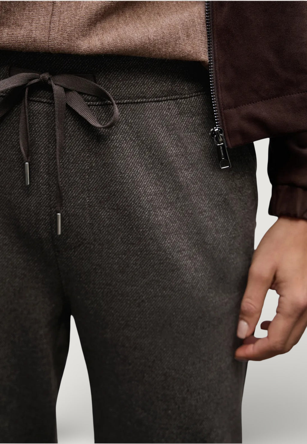 Regular trousers Street One Straight Leg w. tape at sides