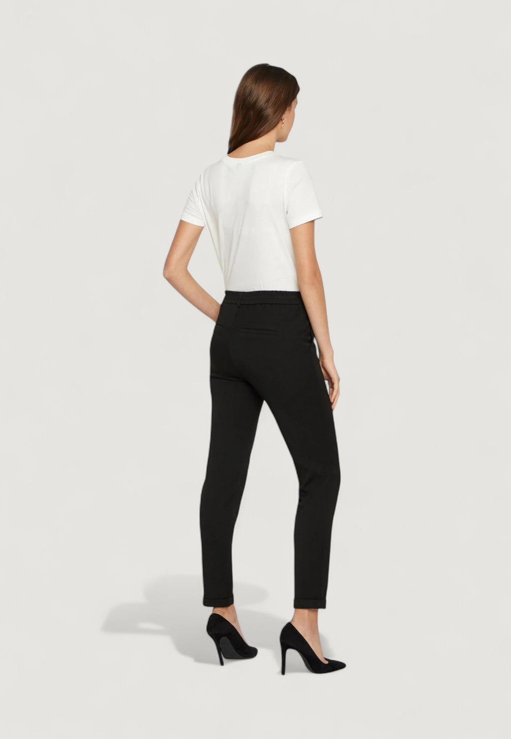 Pantaloni regular Vero Moda VMMAYA MW LOOSE SOLID PANT NOOS