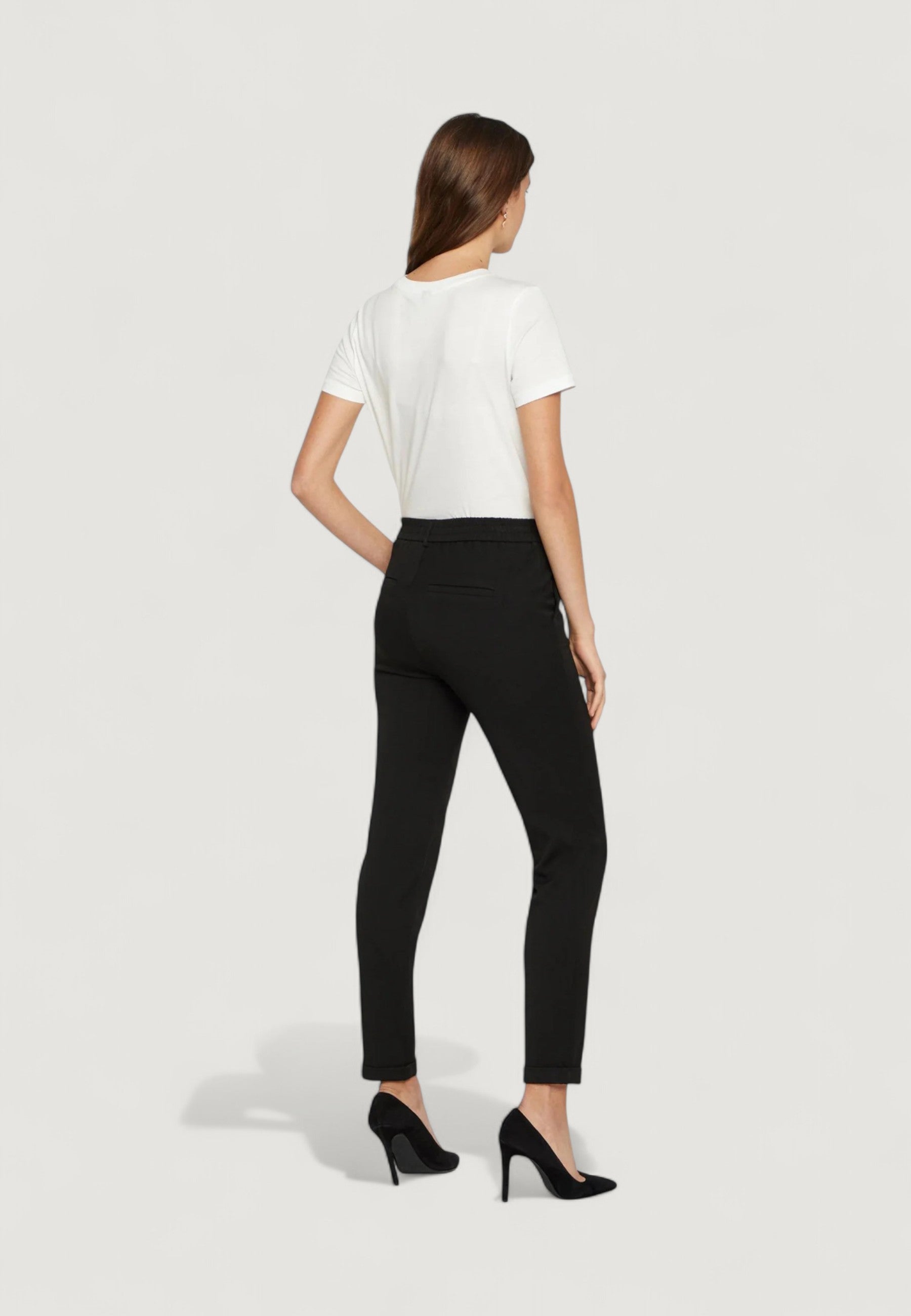 Pantaloni regular Vero Moda VMMAYA MW LOOSE SOLID PANT NOOS