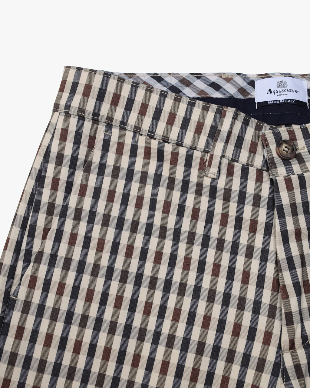 Pantaloni slim Aquascutum Active ICONIC CHINO PANT CLUB CHECK