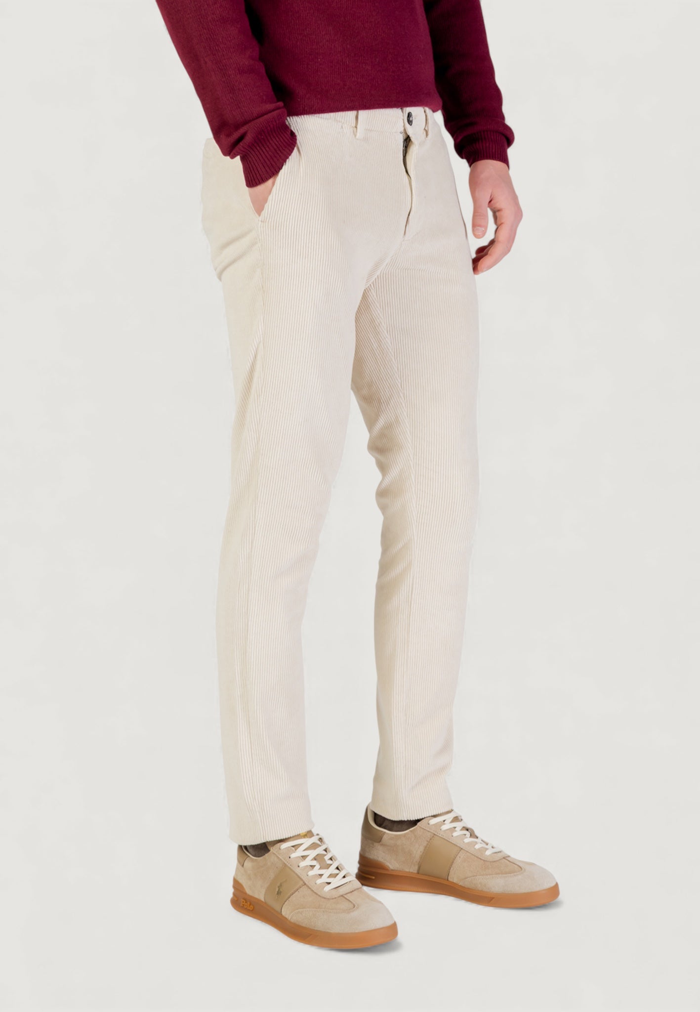 Pantaloni Borghese Velluto - Regular Fit