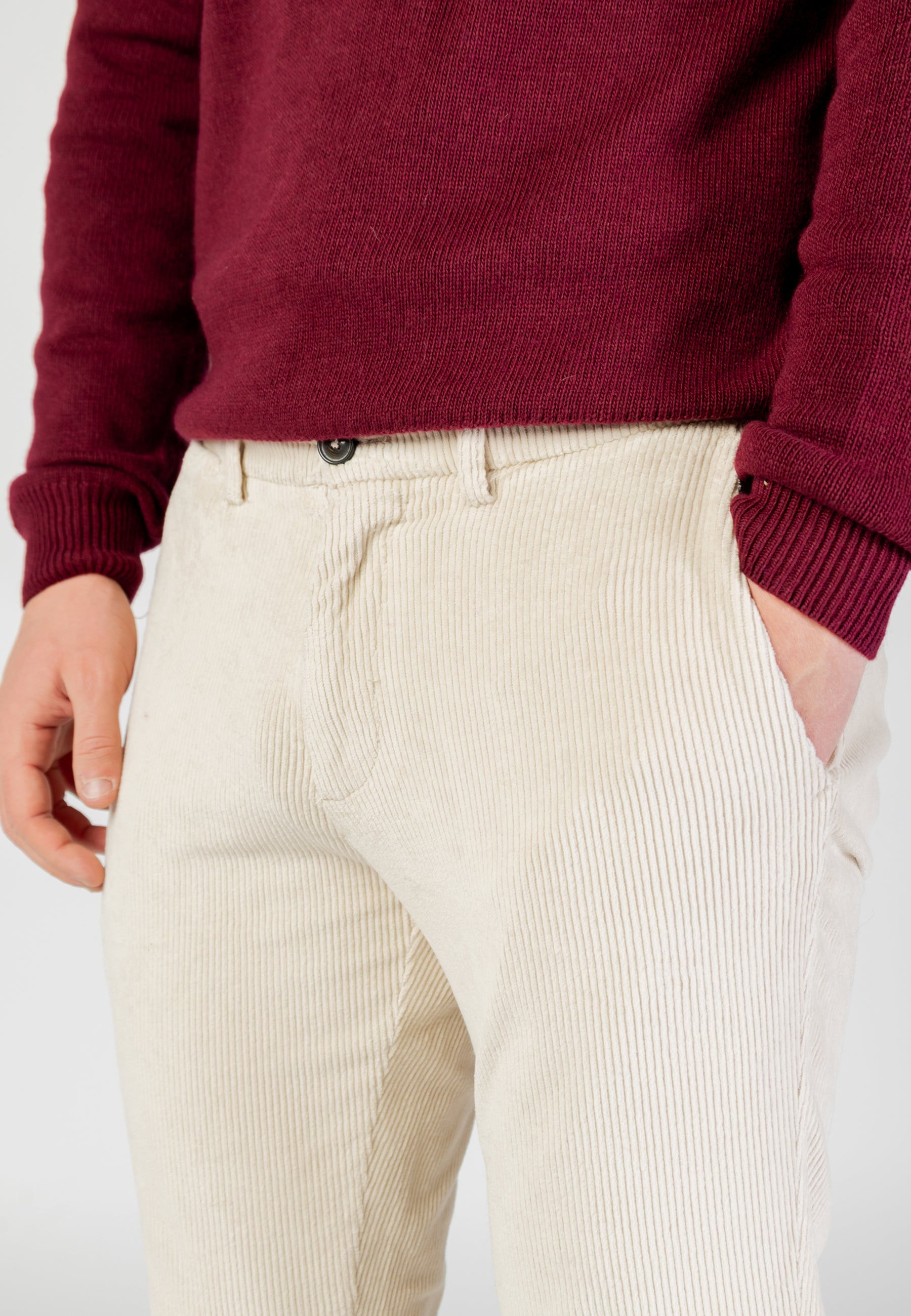 Pantaloni Borghese Velluto - Regular Fit
