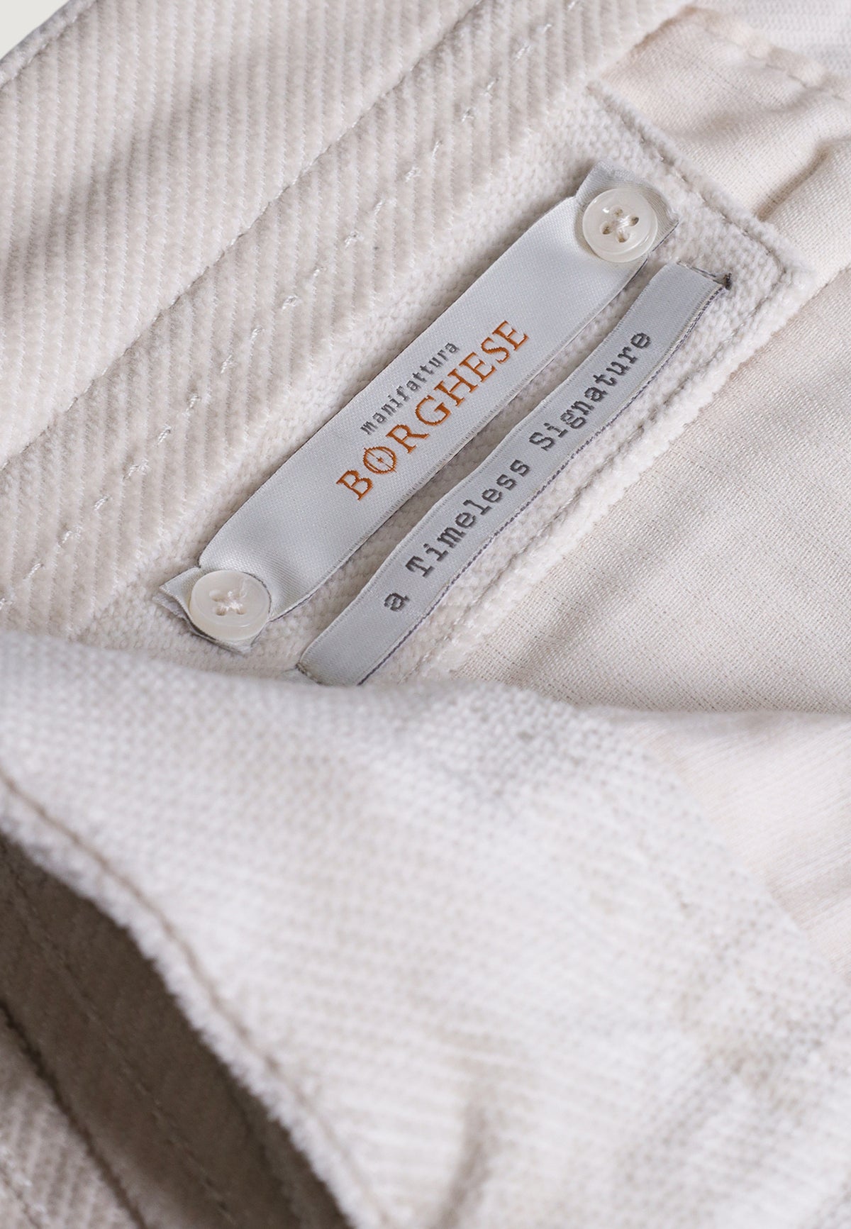Pantaloni slim Borghese Caligola pantalone velluto