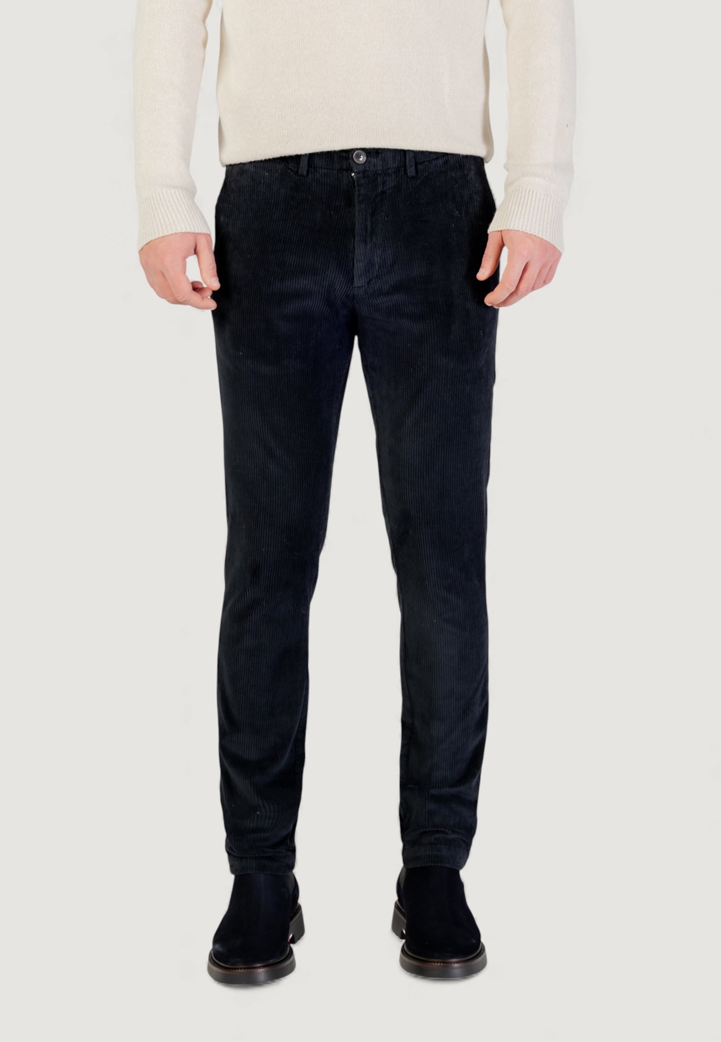 Pantaloni Borghese Velluto - Regular Fit