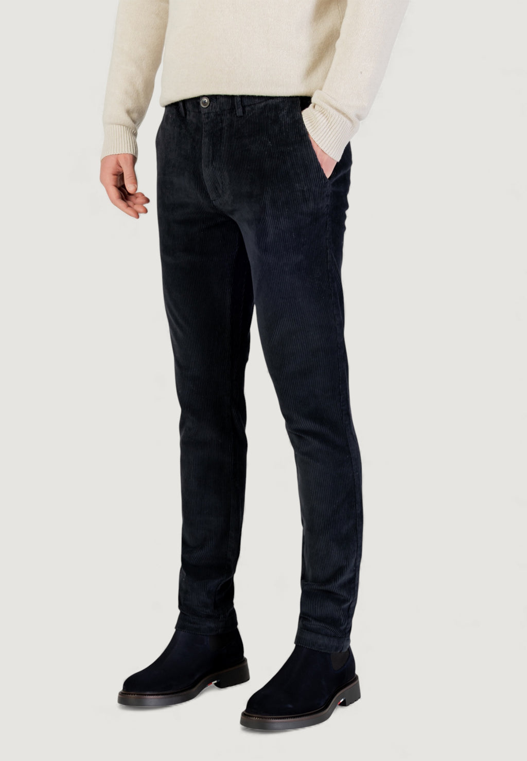 Pantaloni Borghese Velluto - Regular Fit